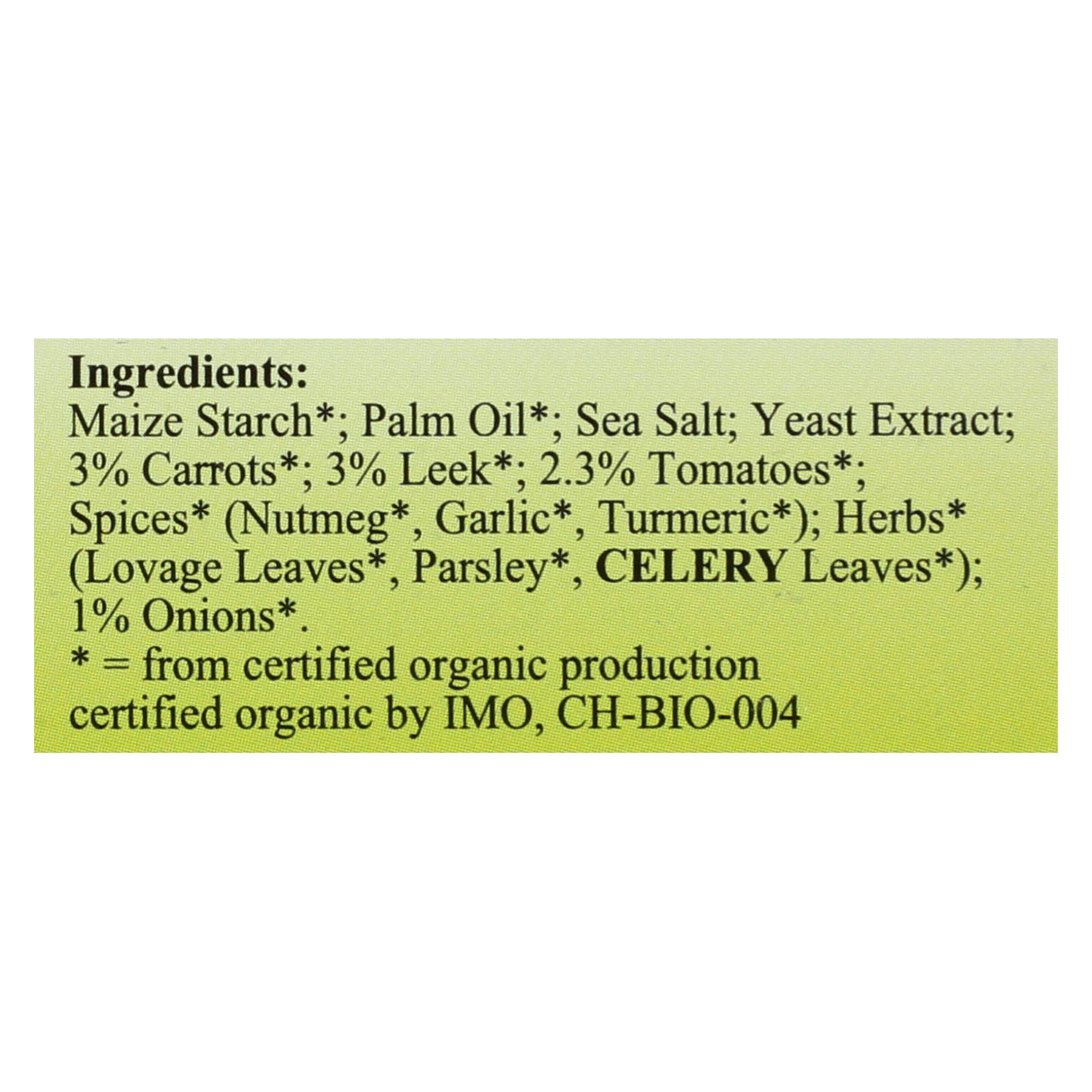 Organic Gourmet Delicious Vegetable Bouillon 12 - 2.54 Oz. Packs - Cozy Farm