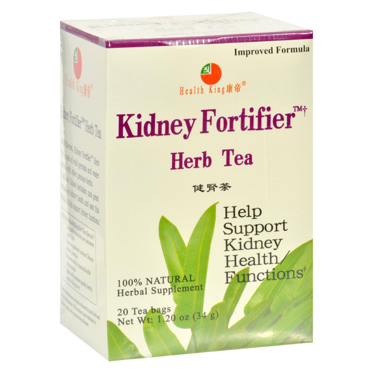Health King Kidney Fortifier Herbal Tea, 20 Tea Bags - Cozy Farm