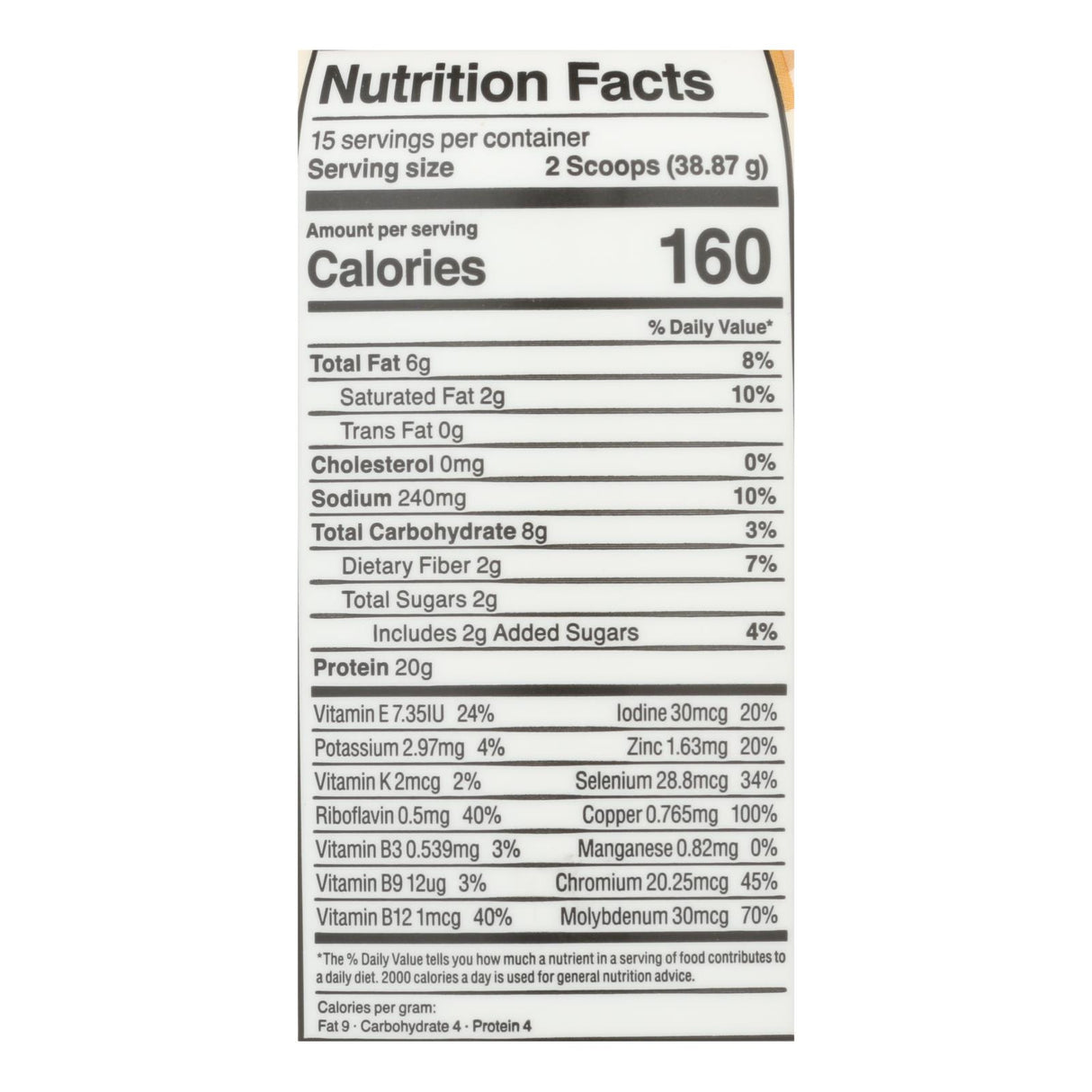 KOS Plant Protein Chocolate Peanut Butter - 20.56 Oz. - Cozy Farm