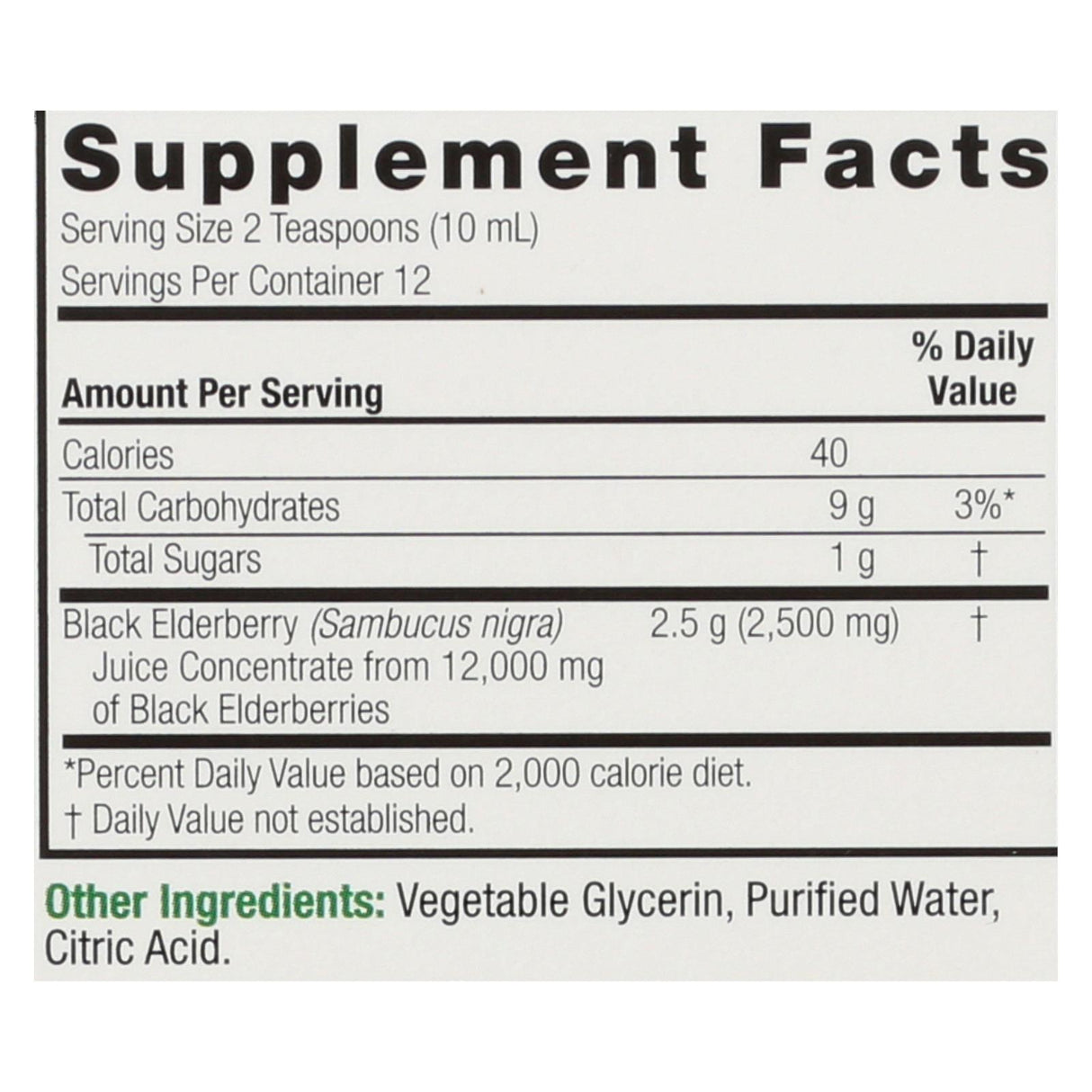 Nature's Answer Black Elderberry Extract for Immune Support (4 Fl Oz) - Cozy Farm