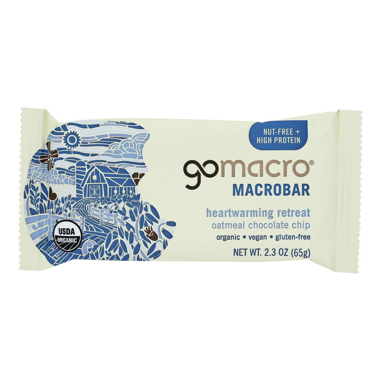 Gomacro Oatmeal Chip bars (Pack of 12) - Wholesome, Plant-based 2.3 Oz. Bars - Cozy Farm