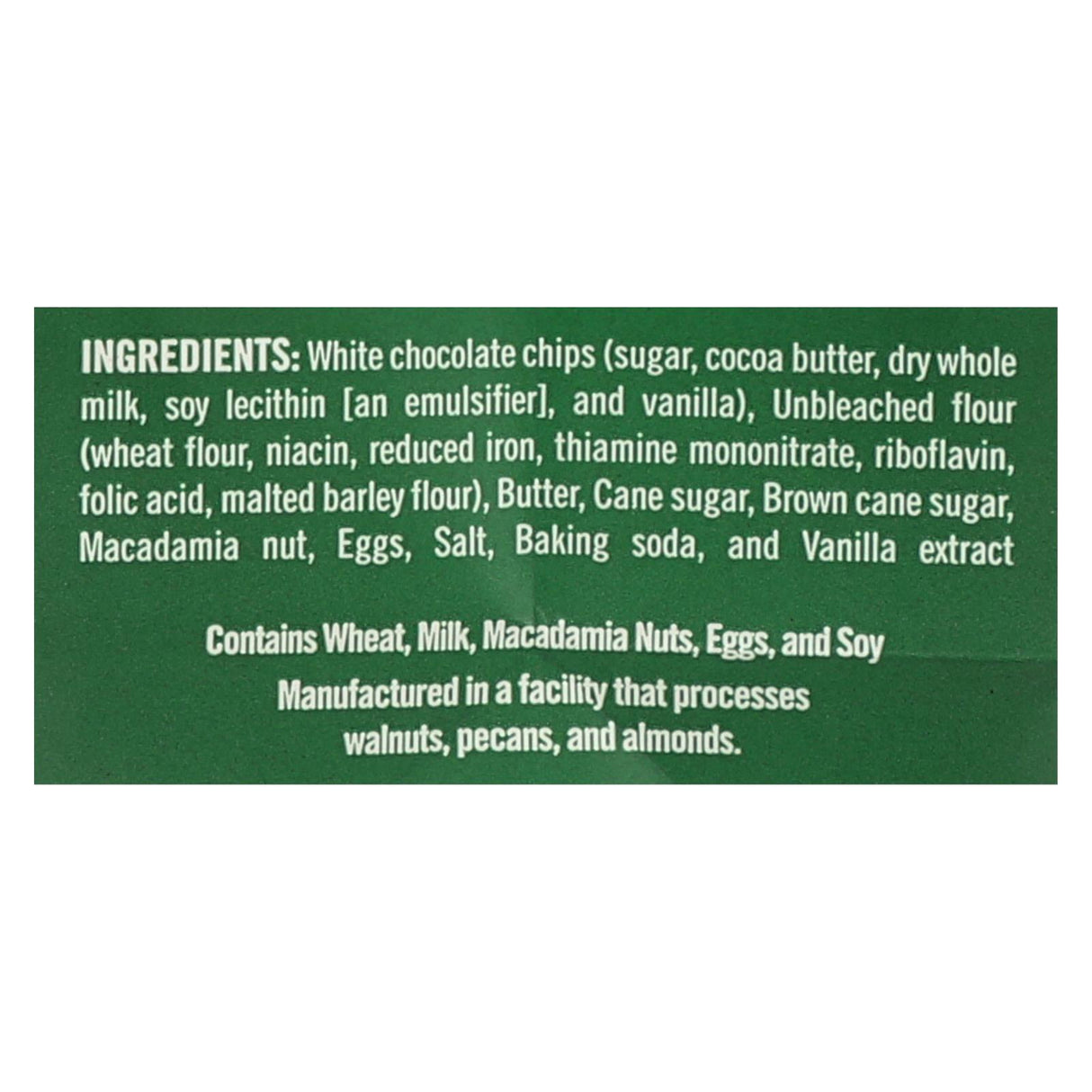 Tate's Bake Shop White Chocolate Macadamia Nut Cookies, 7 Oz. (Pack of 12) - Cozy Farm