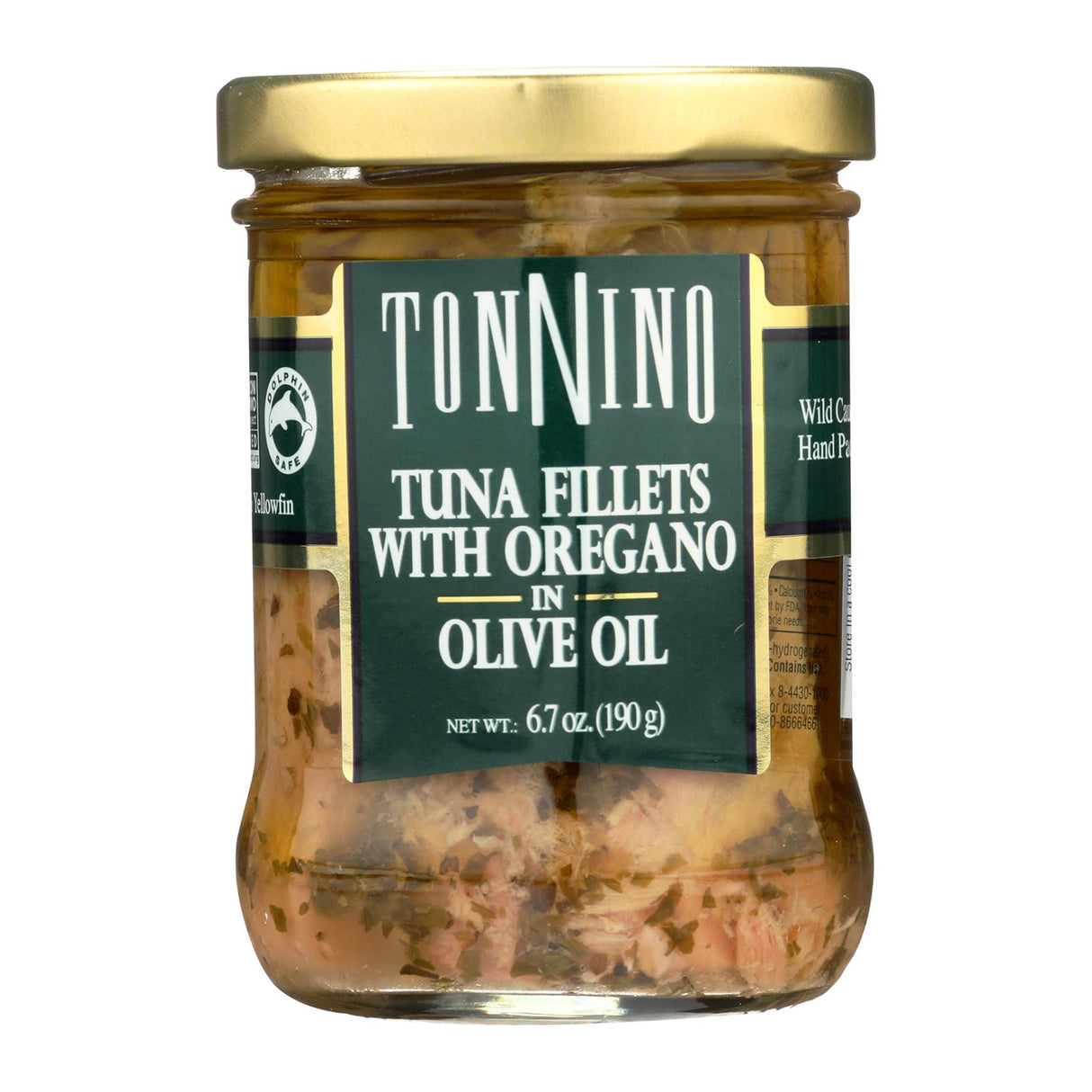 Tonnino Tuna Fillets with Oregano Olive Oil (Pack of 6 - 6.7 Oz.) - Cozy Farm