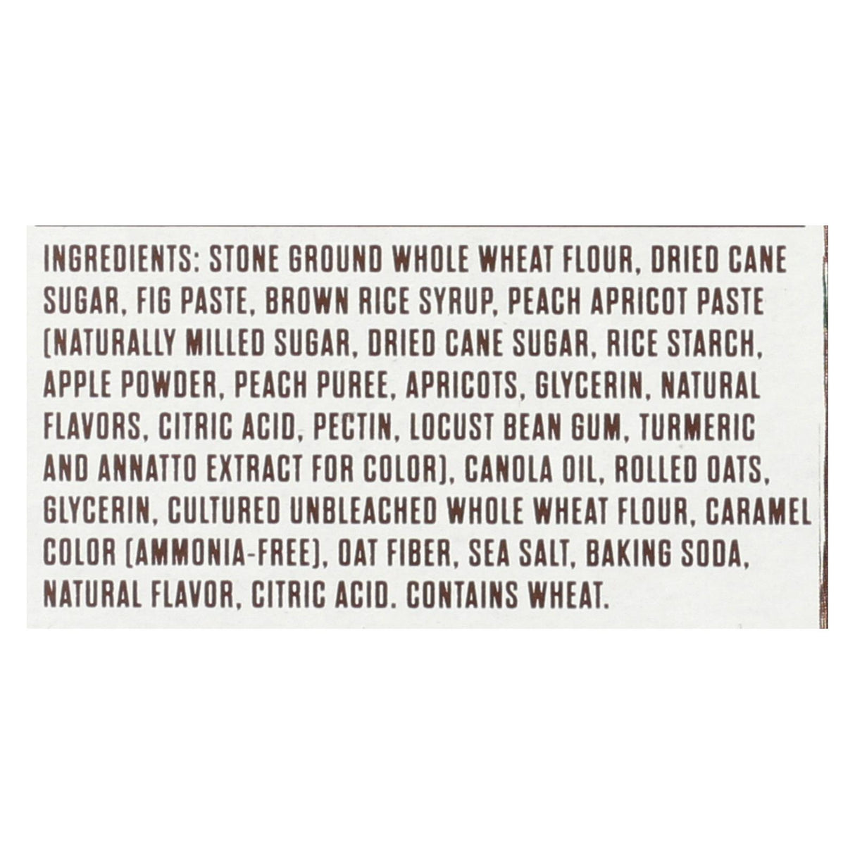 Nature's Bakery Stone-Ground Whole Wheat Fig Bar - Peach Apricot Delight (Pack of 6 - 2 Oz.) - Cozy Farm