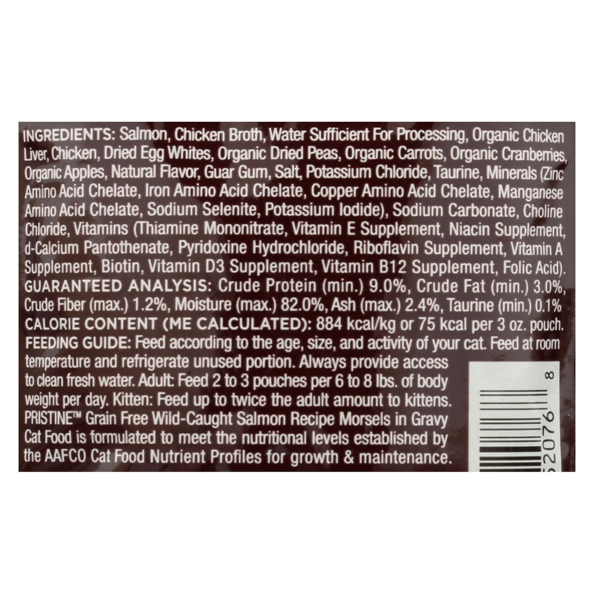 Castor & Pollux Pristine Grain-Free Wild-Caught Salmon Recipe Wet Cat Food (24 x 3 Oz.) - Cozy Farm