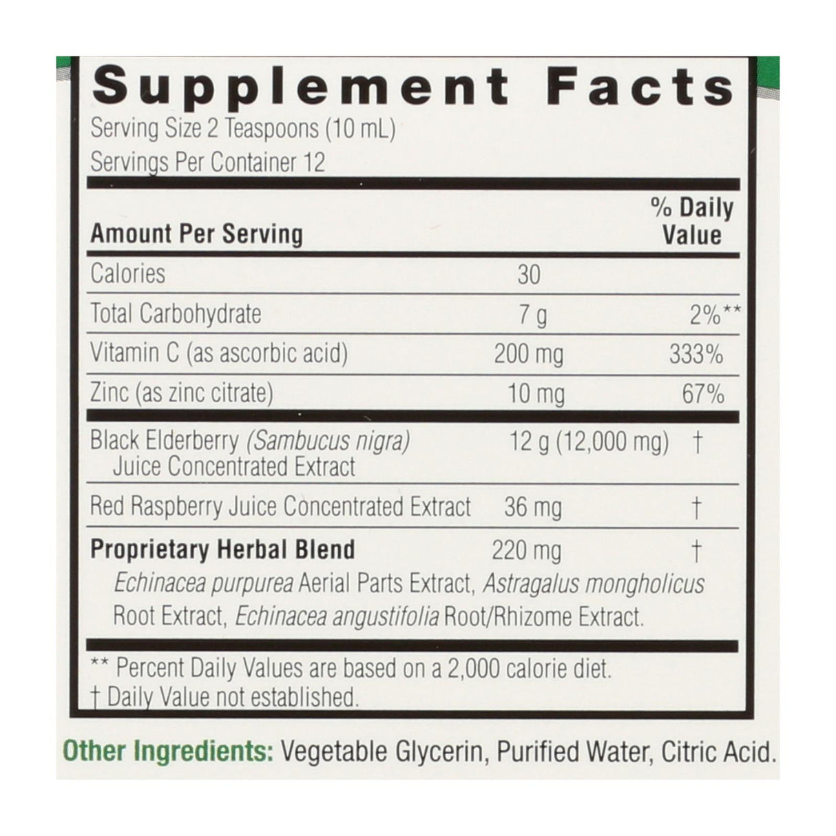 Nature's Answer Sambucus Extract for Immune Support, 4 Fl Oz - Cozy Farm