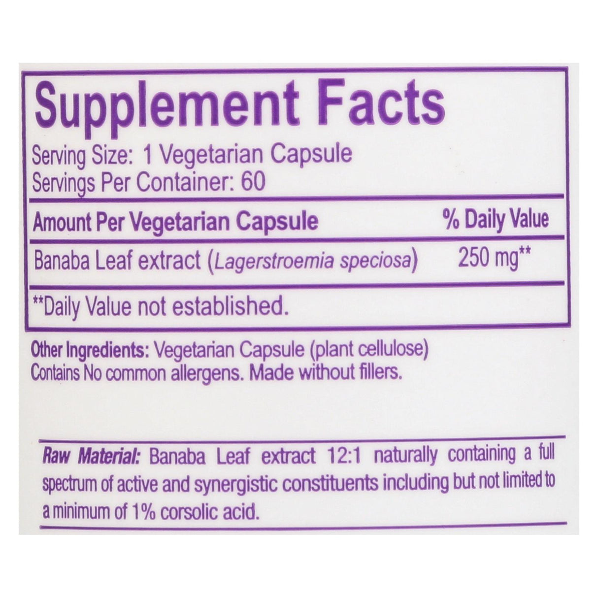 Paradise Herbs Banana Leaf VCaps 60-Count - Cozy Farm