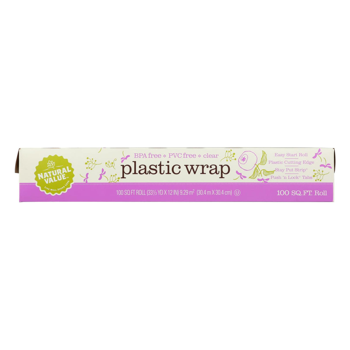 Natural Value Premium Clear Plastic Wrap 24-Count - Cozy Farm