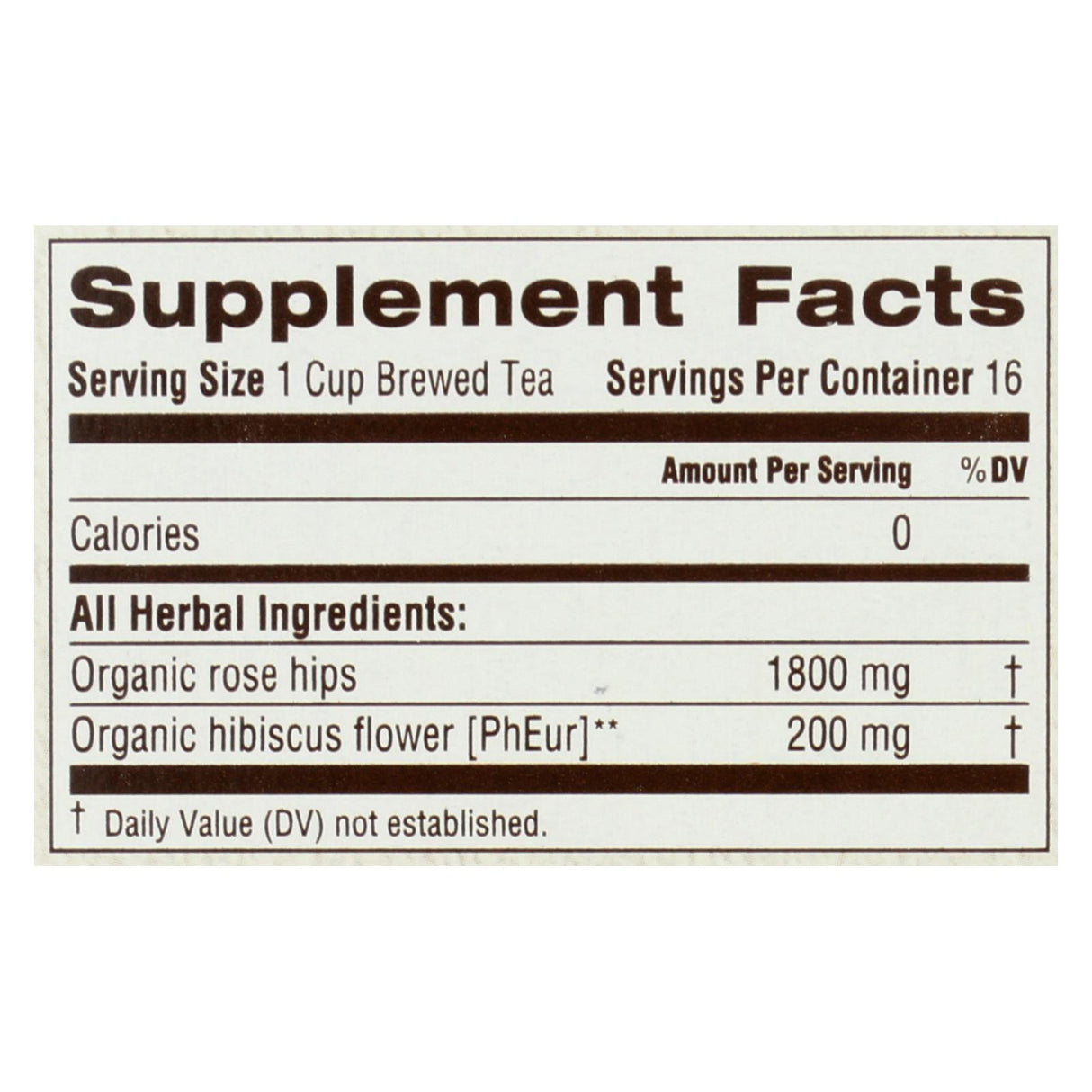 Traditional Medicinals - Organic Herbal Tea: Rose Hips with Hibiscus (16 Count, Pack of 6) - Cozy Farm