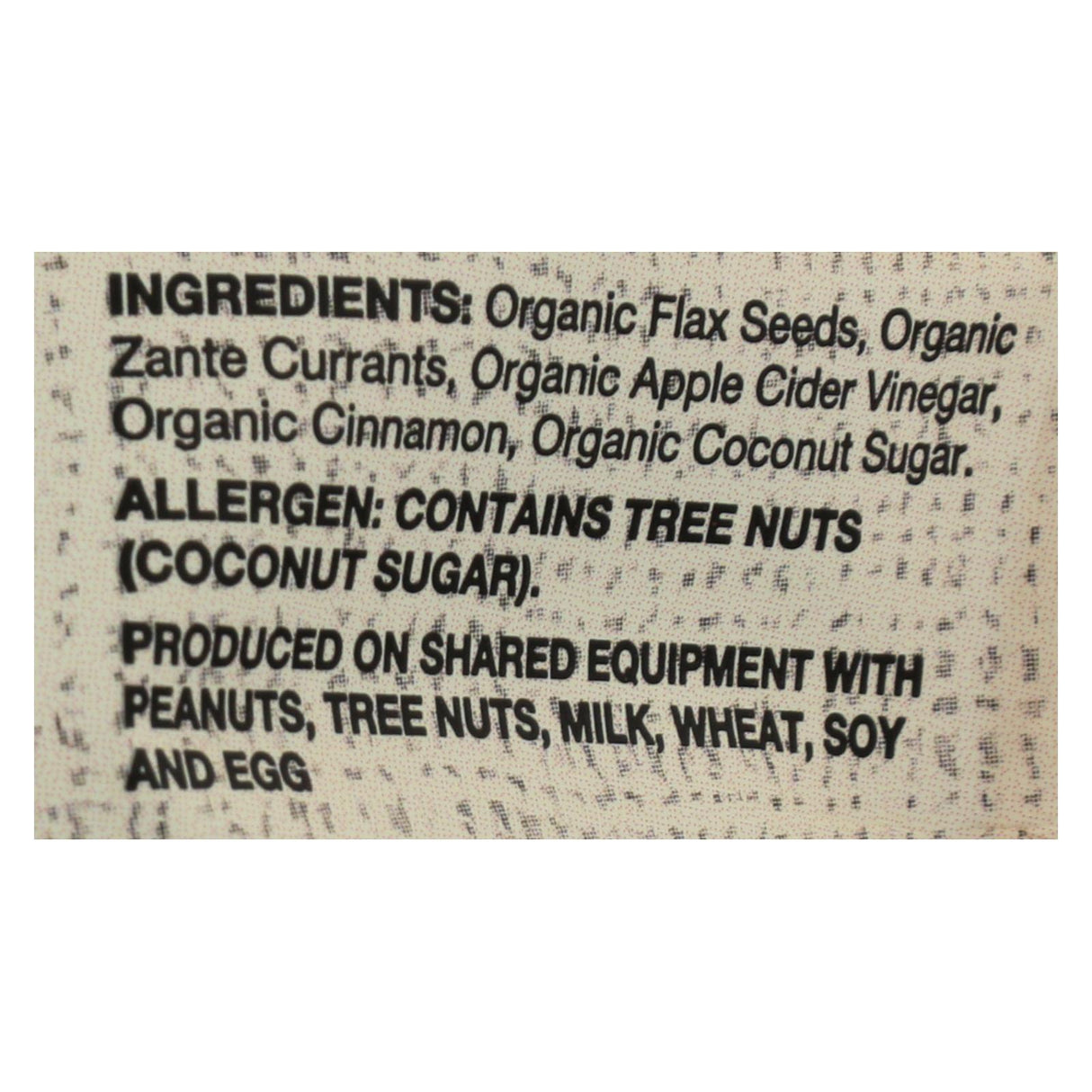 Doctor In The Kitchen Organic Flax Seed Crackers with Cinnamon and Currants (Pack of 6 - 5 Oz.) - Cozy Farm