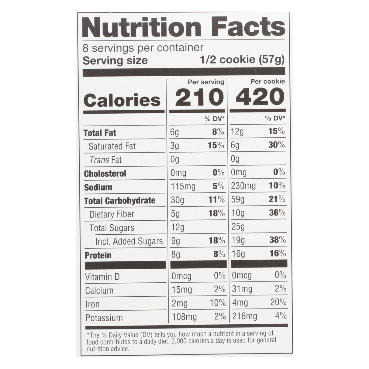 Lenny & Larry's The Complete Cookie Chocolate Chip Pack of 12 - Cozy Farm