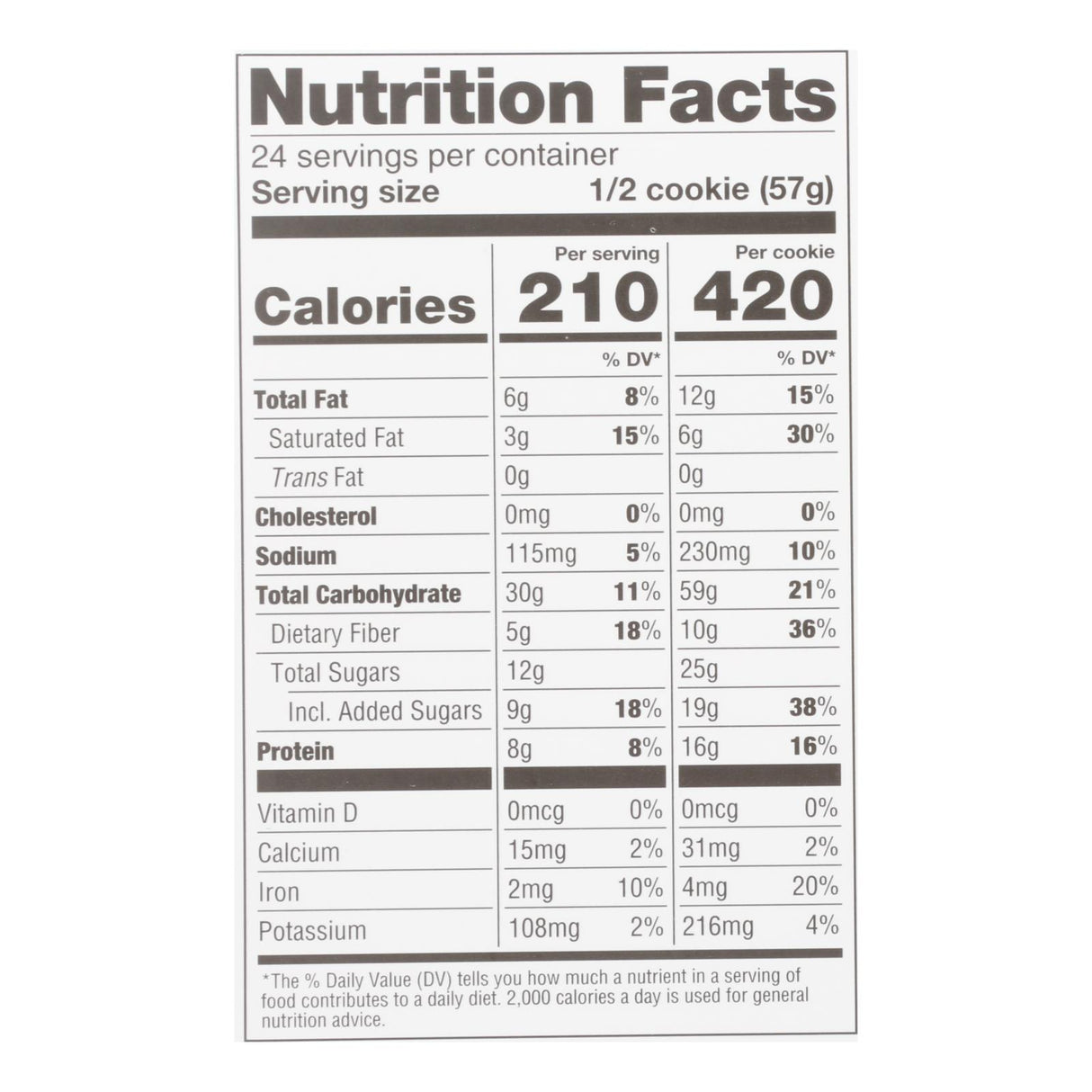 Lenny & Larry's The Complete Cookie Chocolate Chip Pack of 12 - Cozy Farm