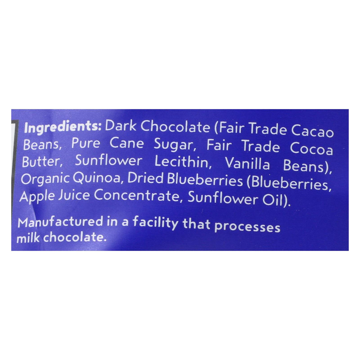 Undercover Quinoa - Crispy Quinoa Dk Ch Blbry - Case Of 12 - 2 Oz - Cozy Farm