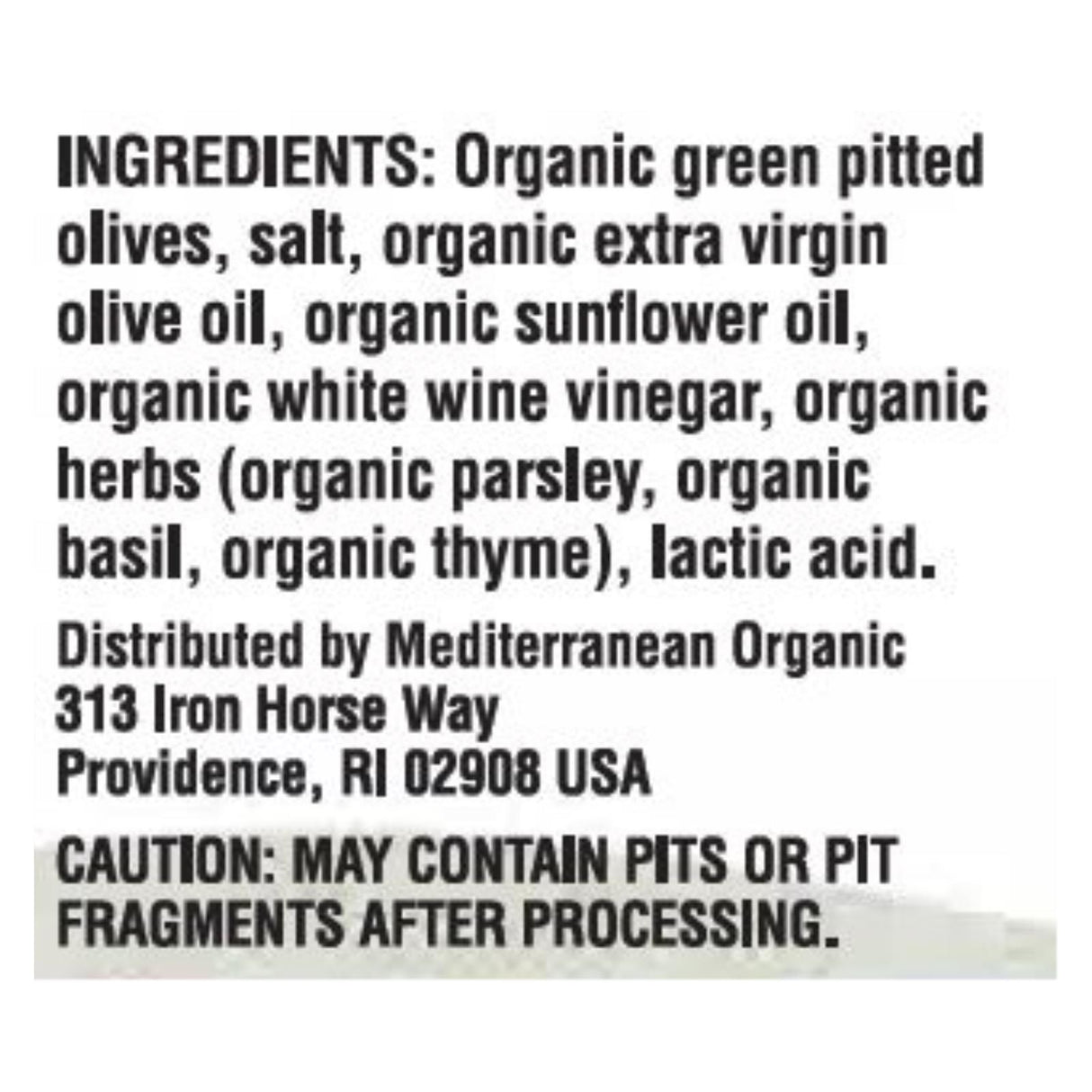 Organic Mediterranean Green Pitted Olives with Herbs, 2.5 Oz (Pack of 12) - Cozy Farm
