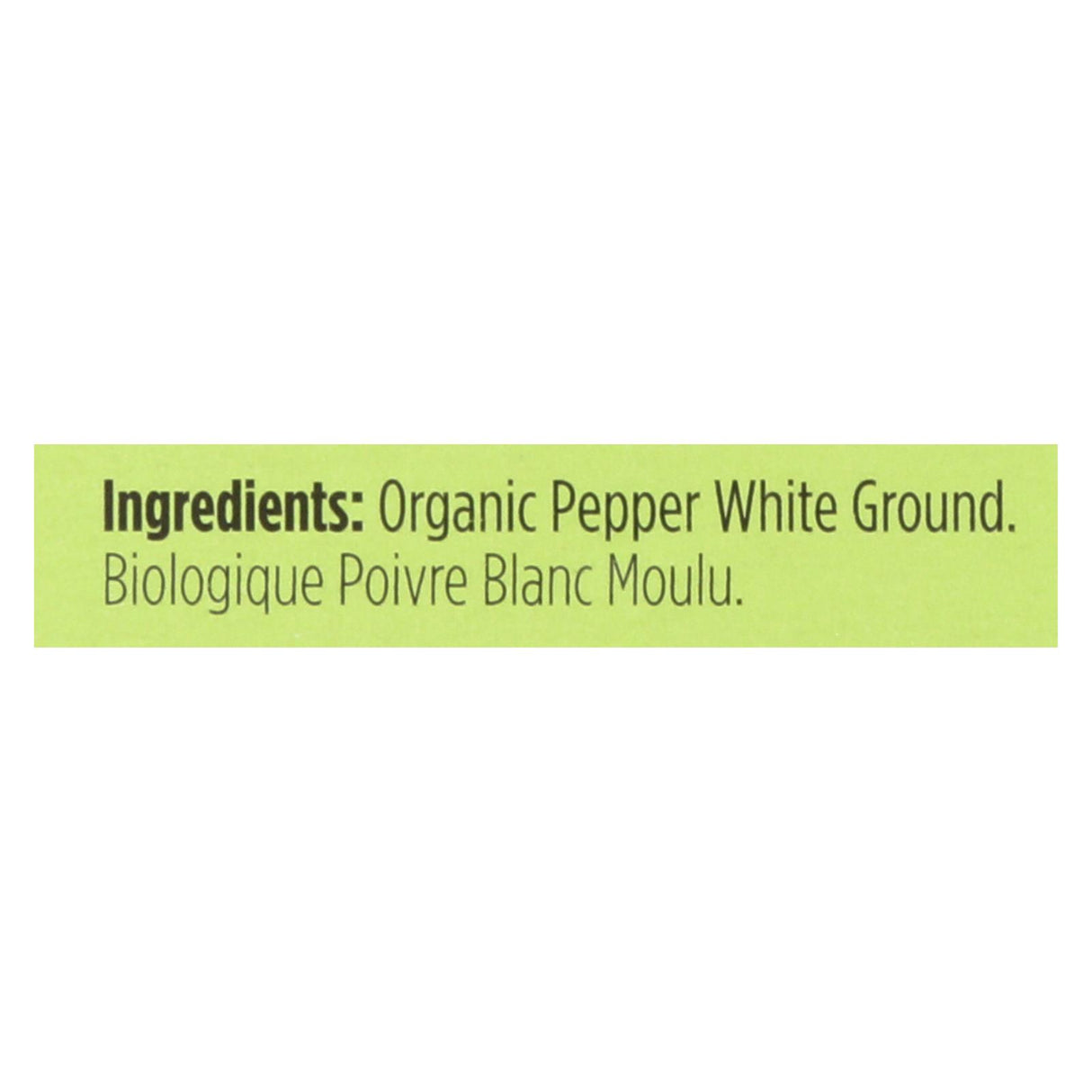 Spicely Organics White Peppercorn Ground, 0.45 Oz (Pack of 6) - Cozy Farm