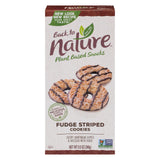 Back To Nature Fudge Striped Decadent Shortbread Cookies (Pack of 6 - 8.5 Oz) - Cozy Farm 