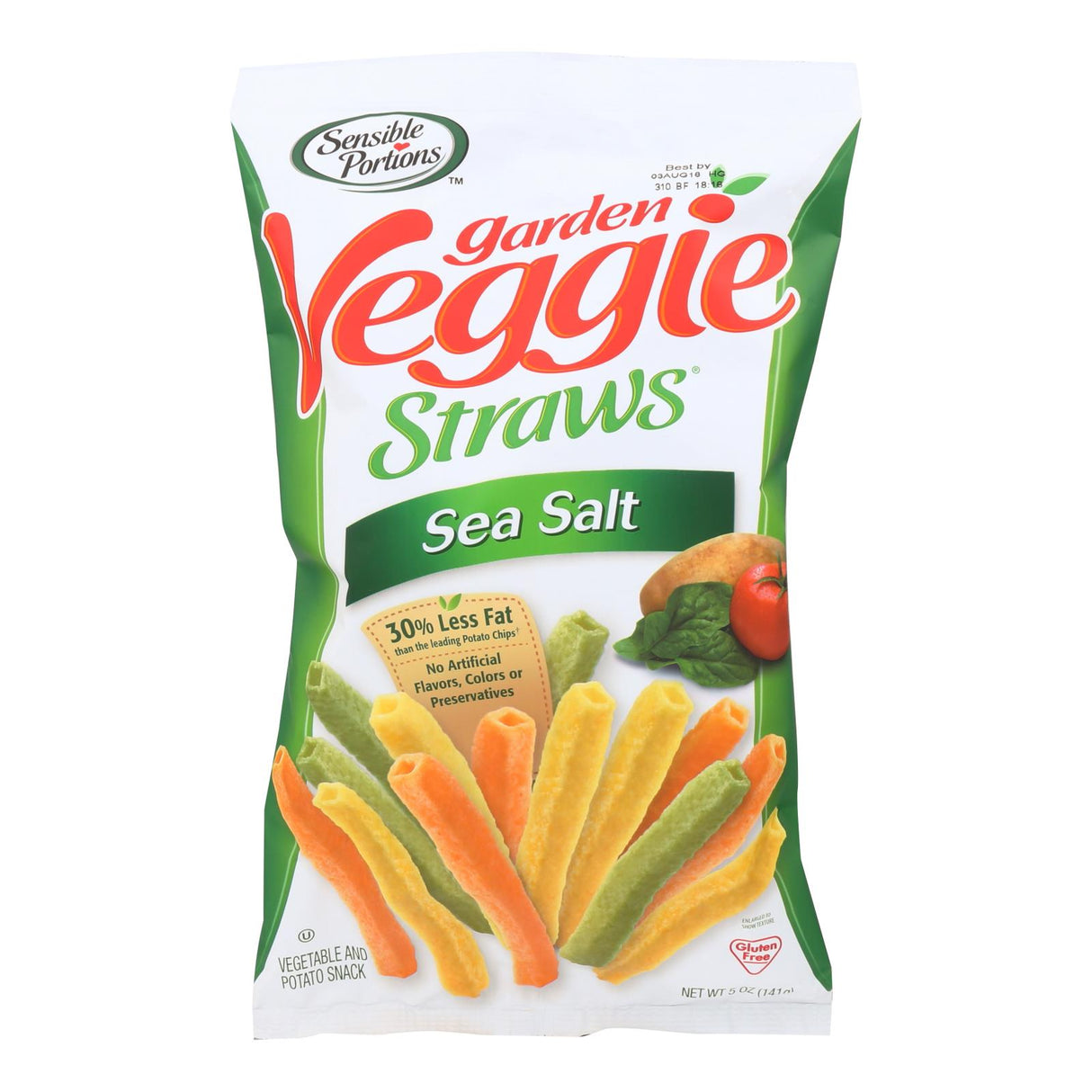 Sensible Portions Veggie Straws - Sea Salt (Pack of 12 - 5 Oz.) - Cozy Farm