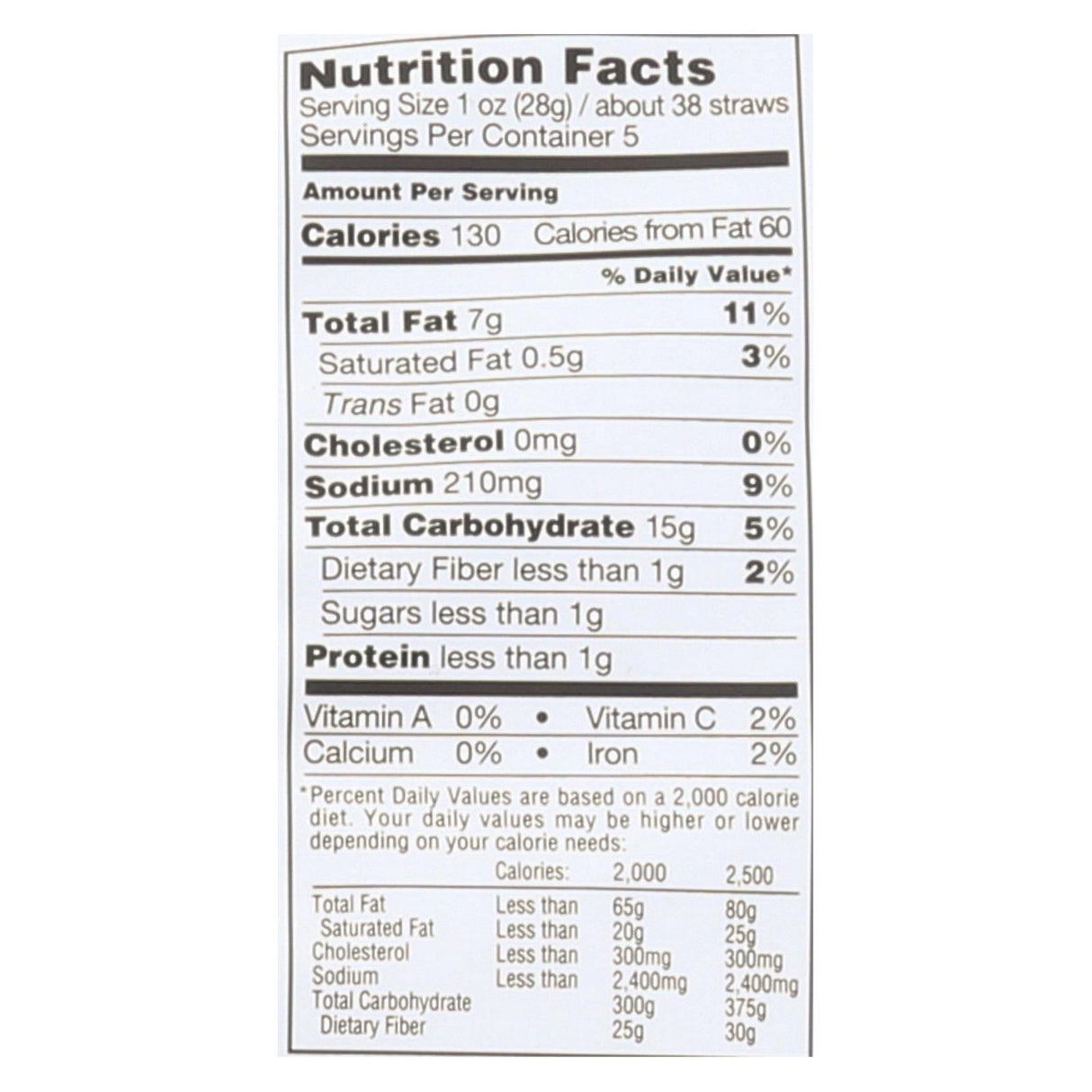 Sensible Portions Veggie Straws - Sea Salt (Pack of 12 - 5 Oz.) - Cozy Farm