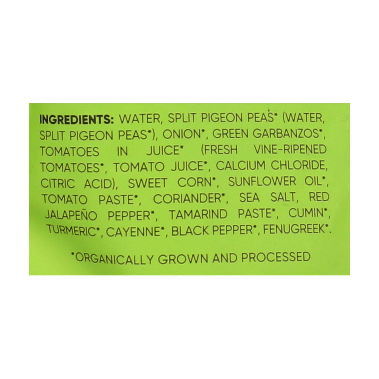 Maya Kaimal Organic Everyday Dal: Green Garbanzo Corn Coriander, 10 Oz. (Pack of 6) - Cozy Farm