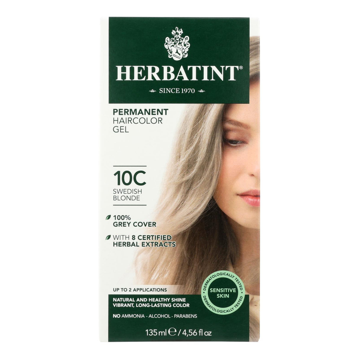 Herbatint Haircolor Kit: Ash Swedish Blonde 10C - Cozy Farm