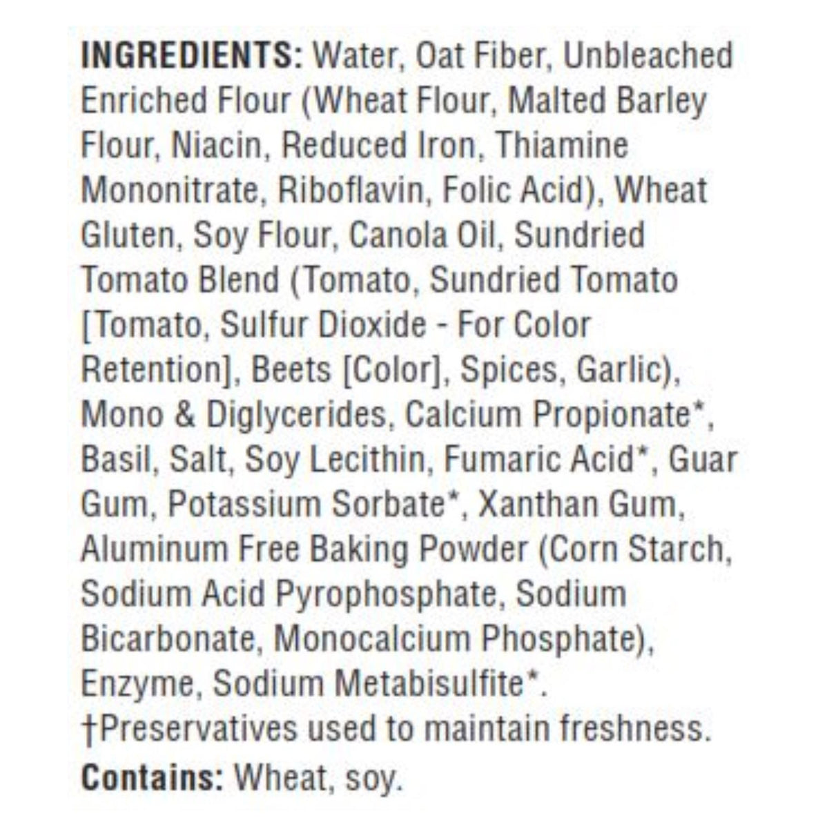 Tumaro's Carb Wise Sundried Tomato Basil Wraps, 8-Inch (Pack of 6 - 8 Count) - Cozy Farm