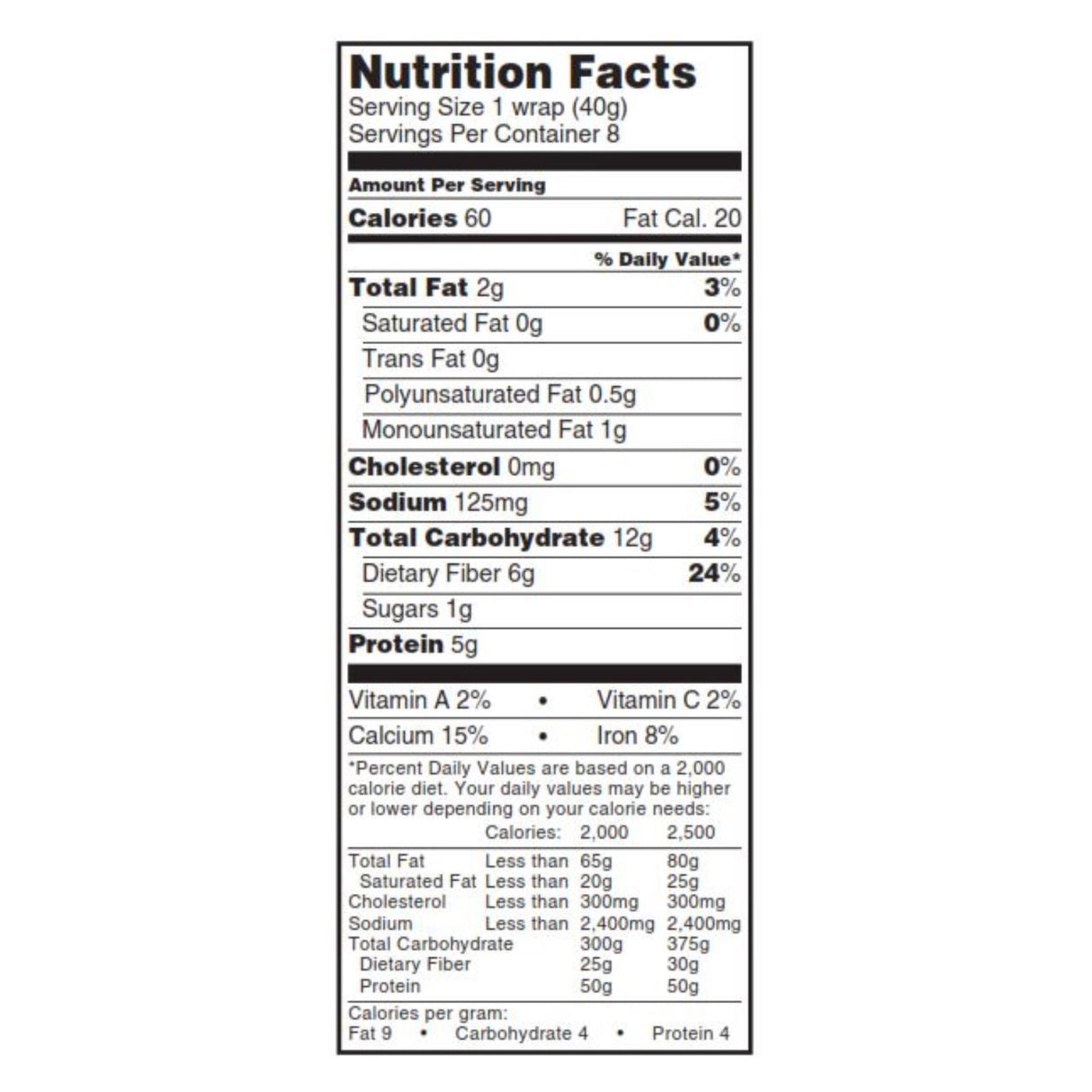 Tumaro's Carb Wise Sundried Tomato Basil Wraps, 8-Inch (Pack of 6 - 8 Count) - Cozy Farm