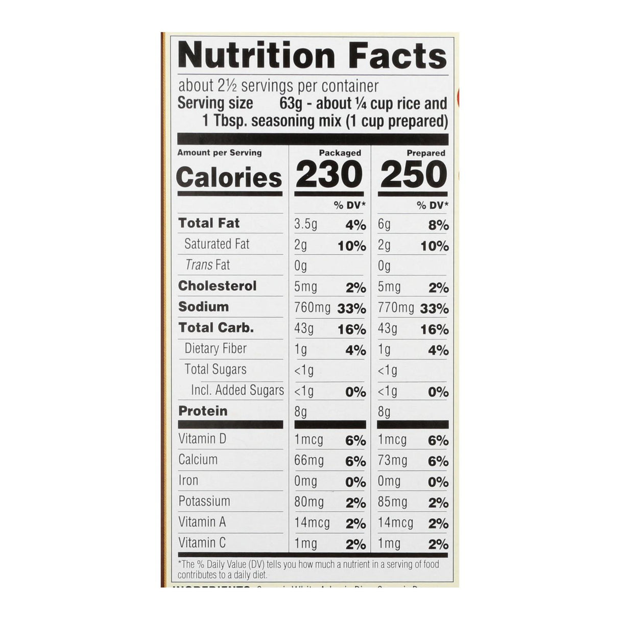 Lundberg Family Farms Risotto - Creamy Parmesan - Cozy Farm