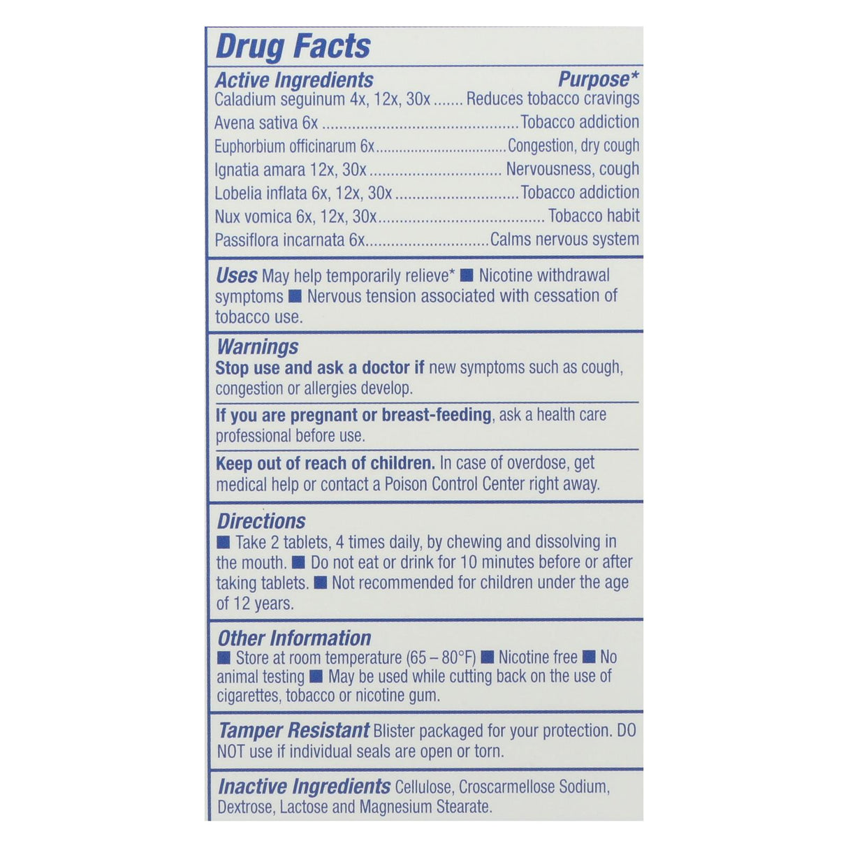 Natrabio Stop-it Smoking Detoxifying Tablets (60ct) - Cozy Farm