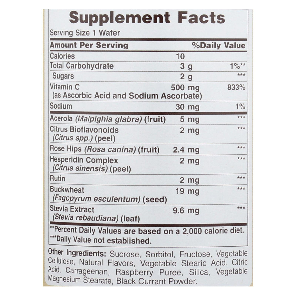 American Health Super Acerola Plus 500mg Chewable Wafers - 100 Count - Cozy Farm