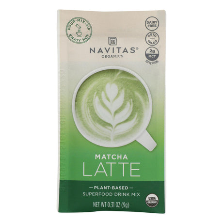 Navitas Organics Matcha Latte Mix, Organic Green Tea Powder, 10 Packets x 0.31 Oz - Cozy Farm 