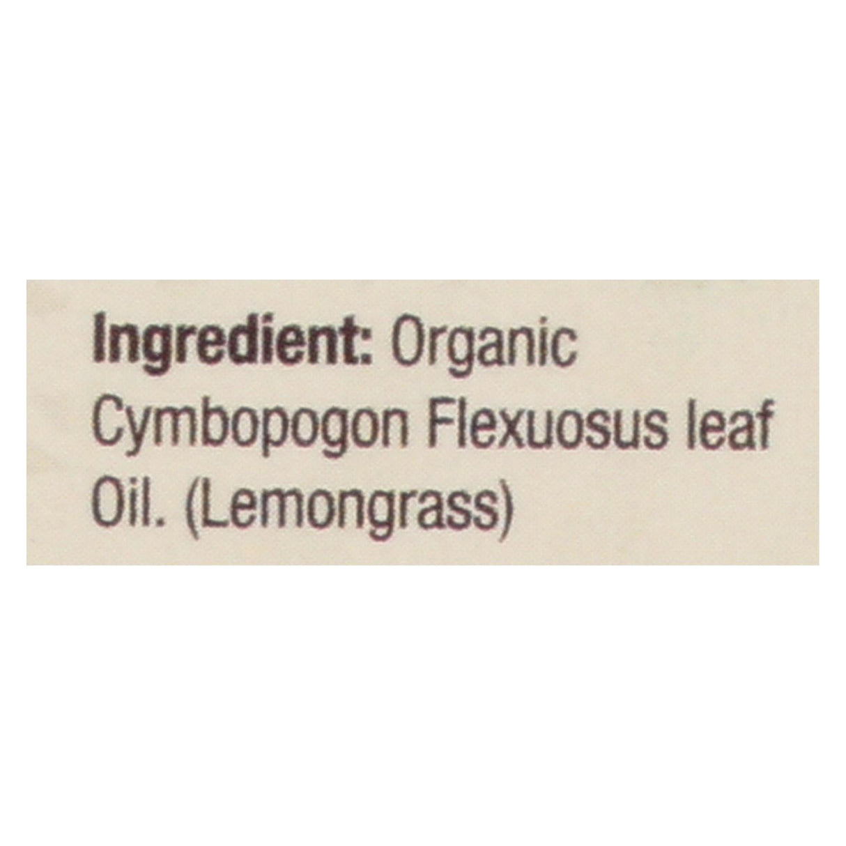Nature's Answer Organic Lemongrass Essential Oil, 0.5 Oz. - Cozy Farm