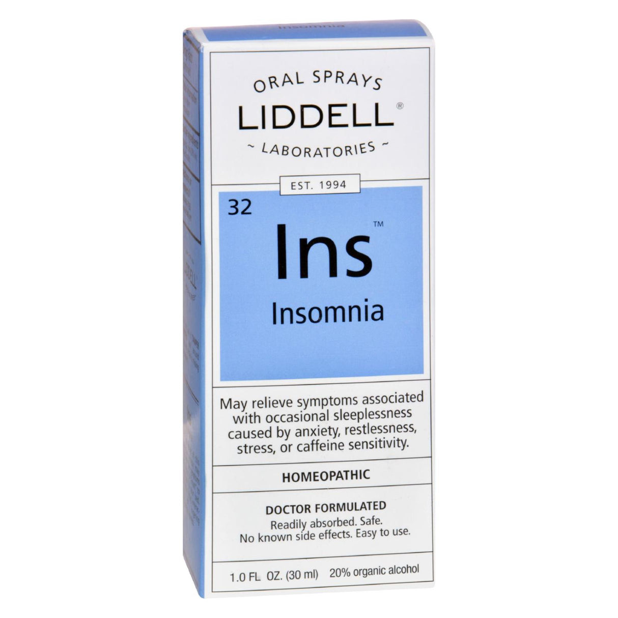 Liddell Homeopathic Insomnia Relief Liquid, 1 Fl Oz - Cozy Farm