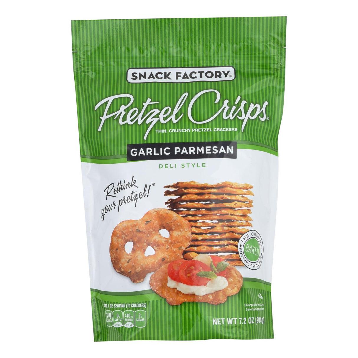 Snack Factory Garlic Parmesan Pretzel Crisps (12 - 7.2 Oz. Bags) - Cozy Farm