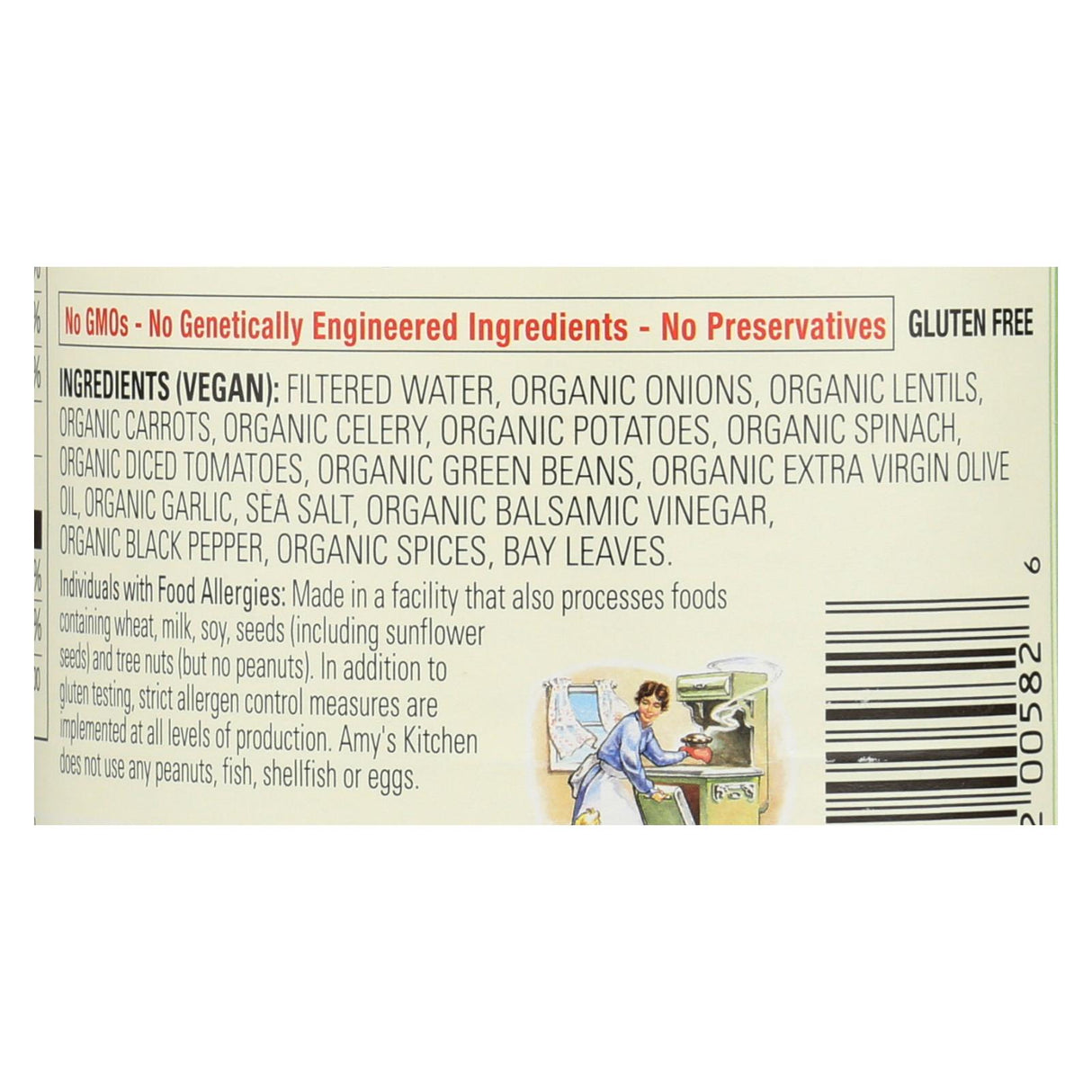 Amy's Organic Lentil Vegetable Soup, Low Sodium, 14.5 Oz. (Pack of 12) - Cozy Farm