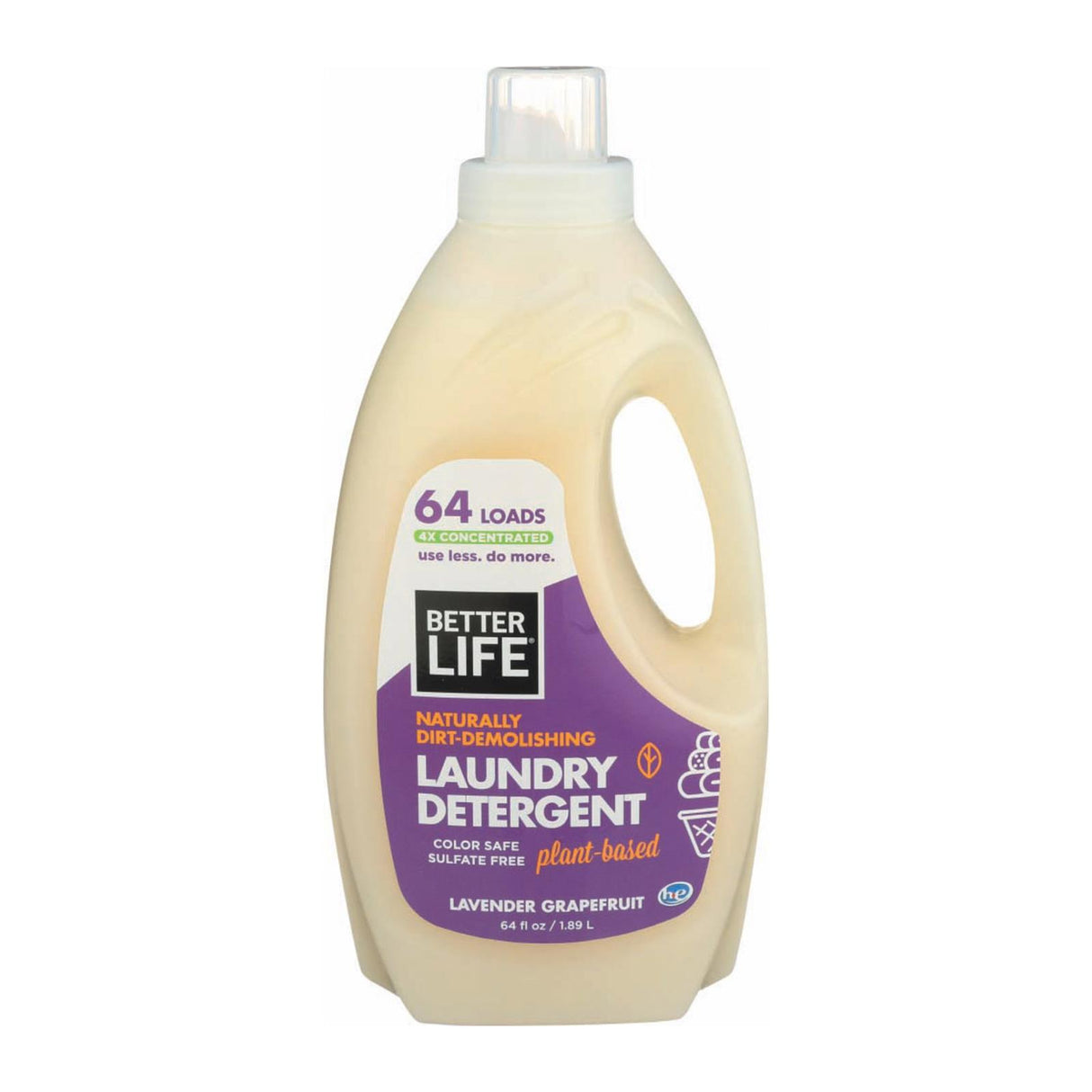 BetterLife Laundry Detergent - Lavender Grapefruit - 64 Fl Oz. (Pack of 4) - Cozy Farm