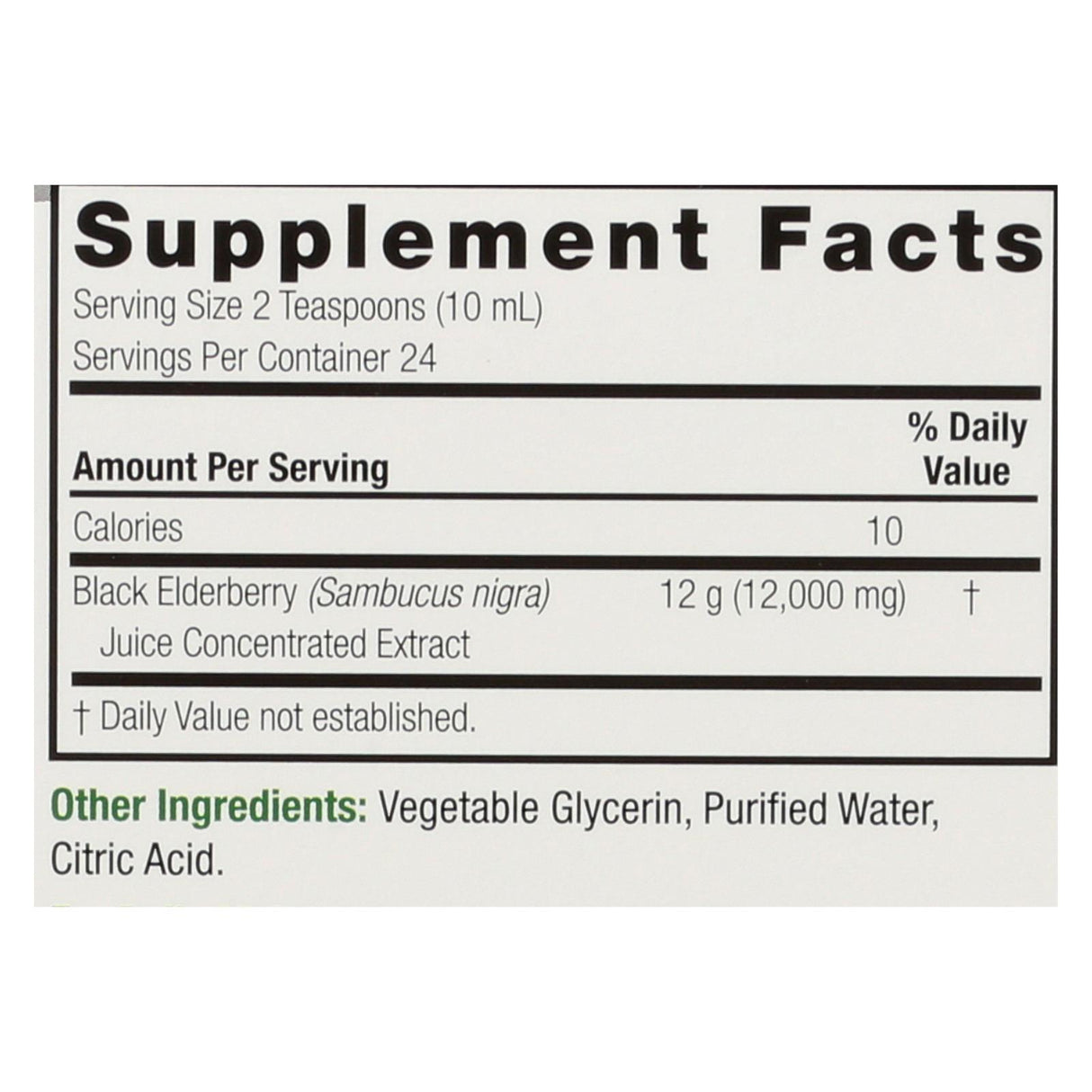 Nature's Answer Sambucus Nigra Black Elderberry Extract, Immune Support, 8 Fl Oz - Cozy Farm