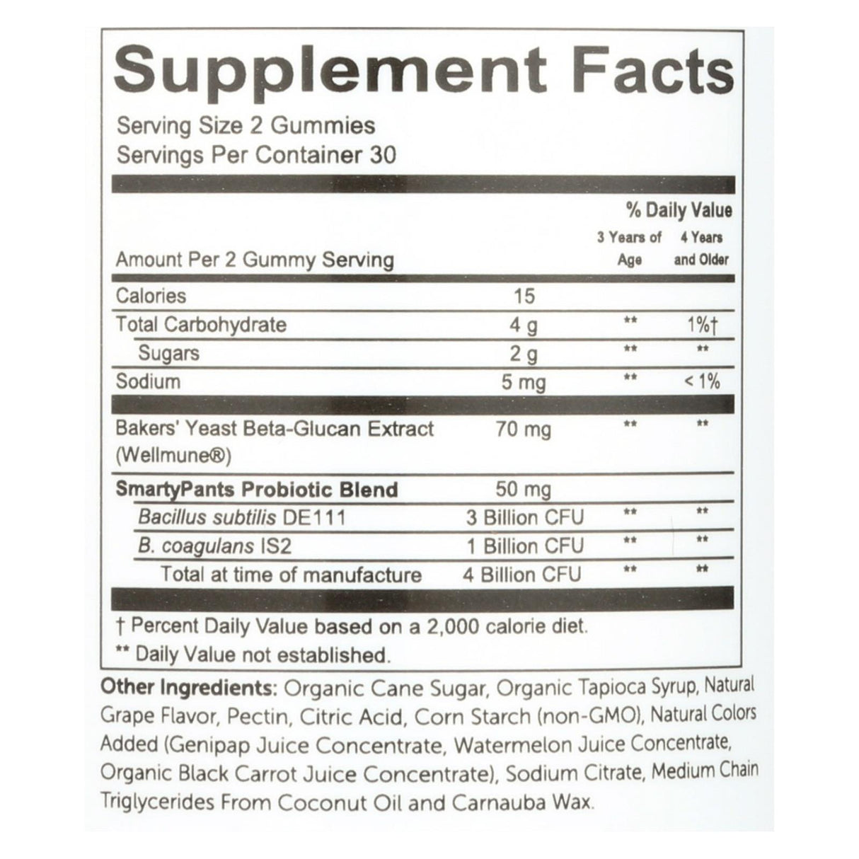 Smartypants Kids Probiotic (Pack of 60) - Grape Flavor - Cozy Farm