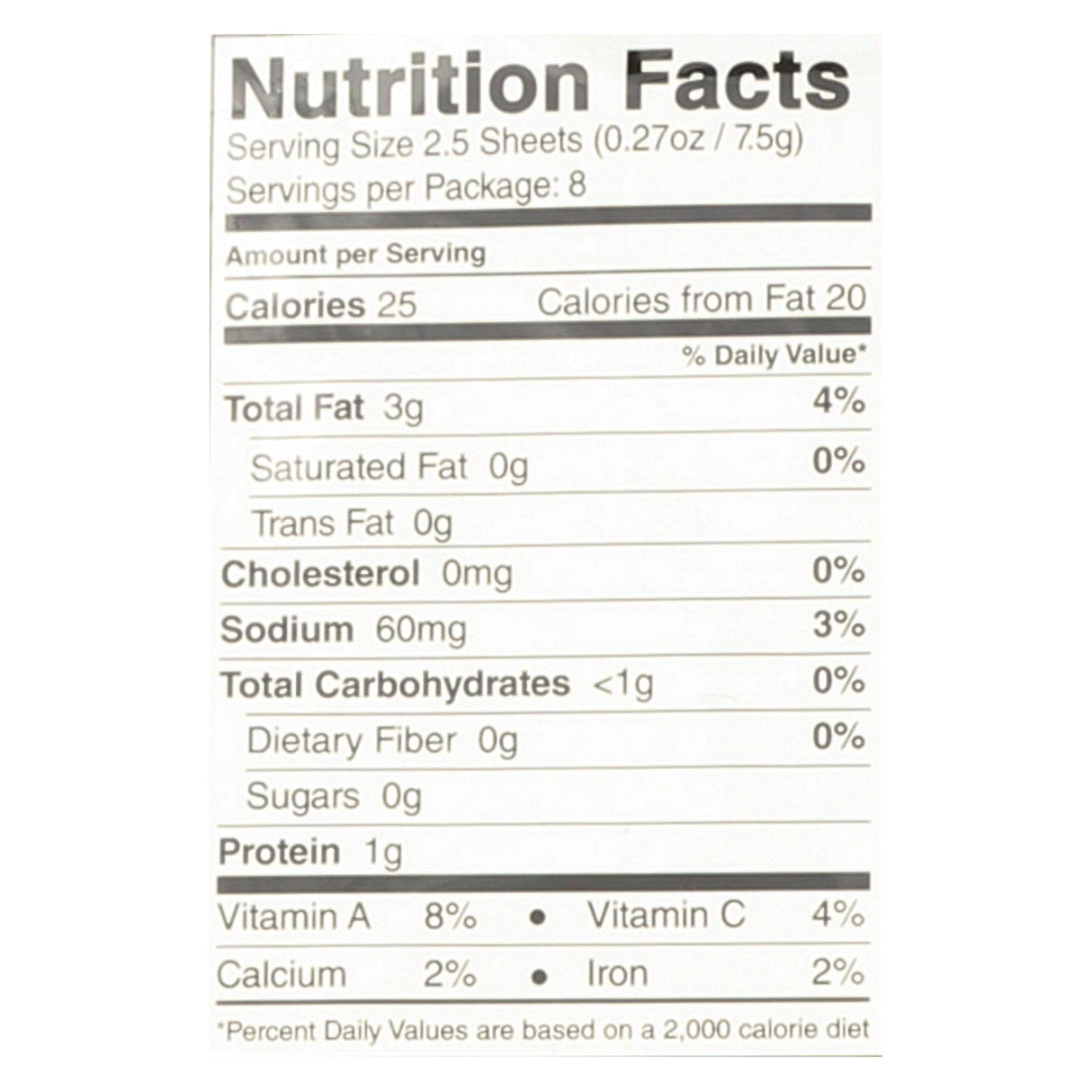 Seasnax Organic Original Roasted Seaweed Snack (Pack of 4 - 2.16 Oz.) - Cozy Farm