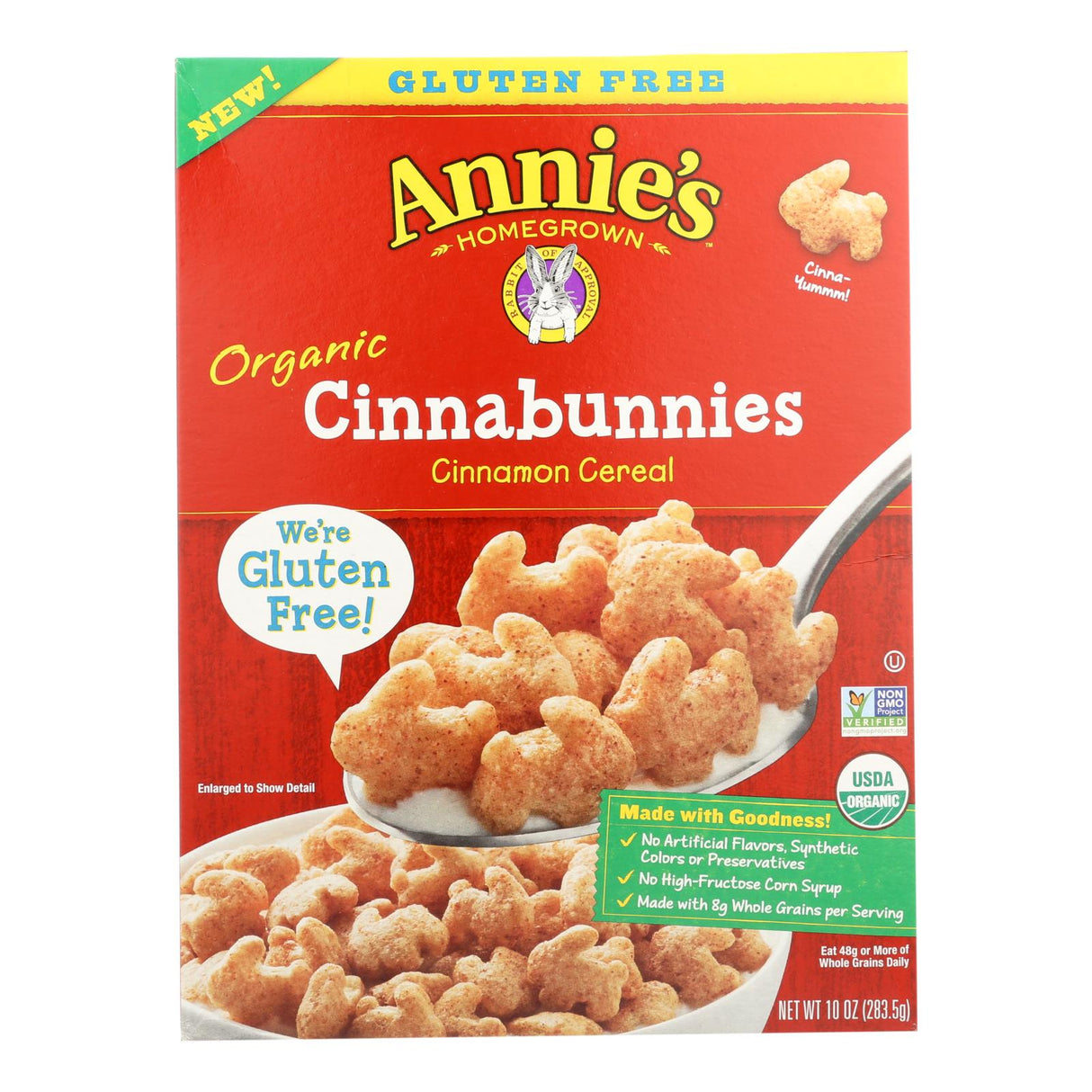 Annie's Homegrown Cinnabunnies Cereal (10 oz, Pack of 10) - Cozy Farm