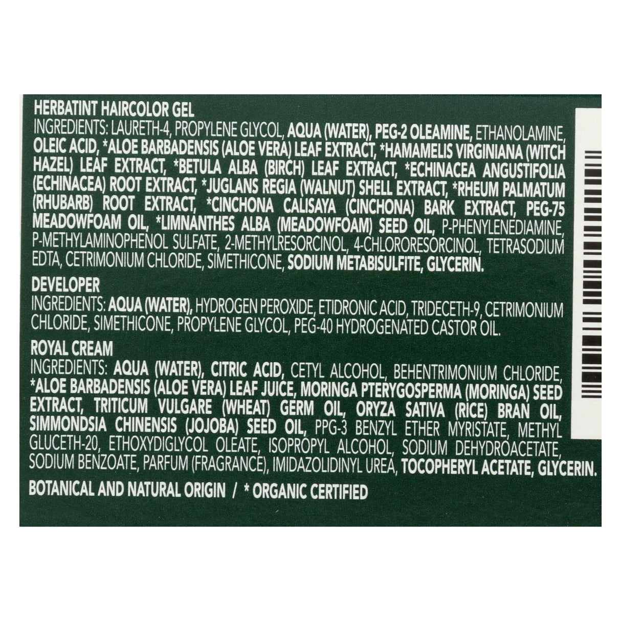 Herbatint 5D Light Golden Chestnut Permanent Herbal Hair Colour Gel - 135ml - Cozy Farm