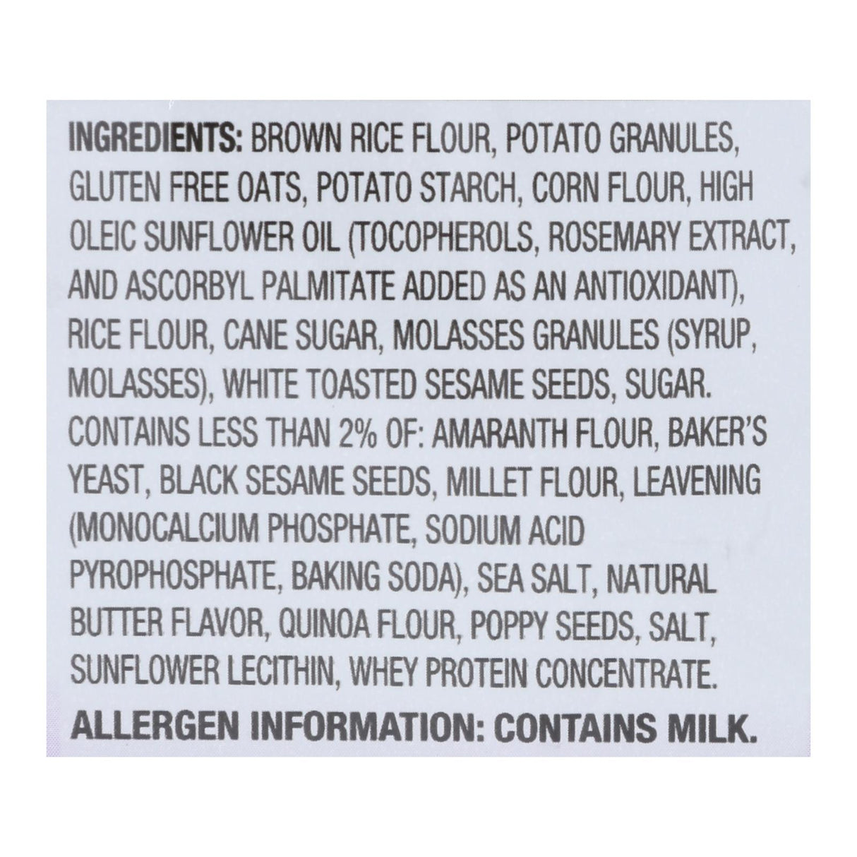 Milton's Gluten-Free Multigrain Baked Crackers, 4.5 Oz (Pack of 12) - Cozy Farm