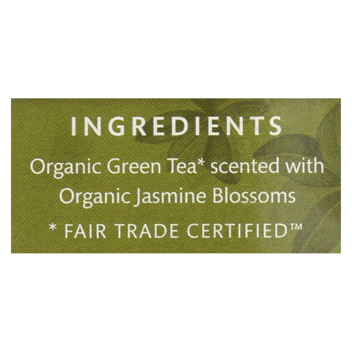 Choice Organic Teas Jasmine Green Tea (Pack of 6 - 16 Tea Bags) - Cozy Farm