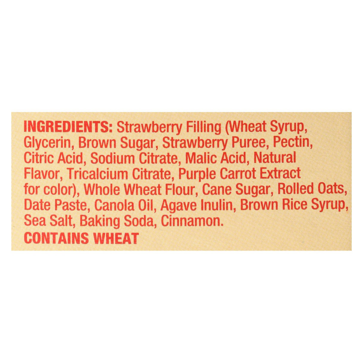 Nature's Bakery Oatmeal Crumble Strawberries, 8.46 Oz. (Pack of 6) - Cozy Farm