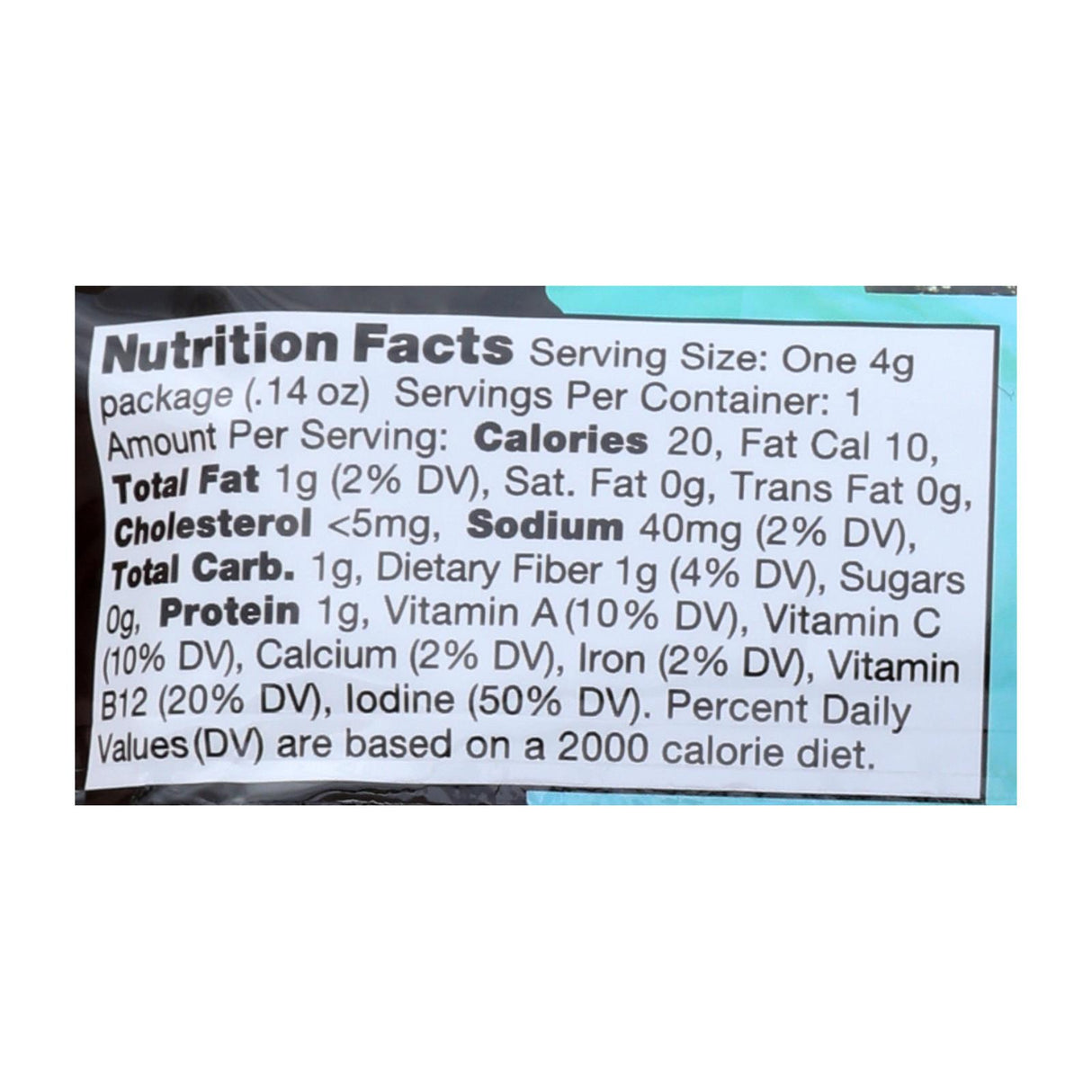 Ocean's Halo Sea Salt Snack | Crispy Seaweed Sheets | 0.14 Oz. (Pack of 12) - Cozy Farm