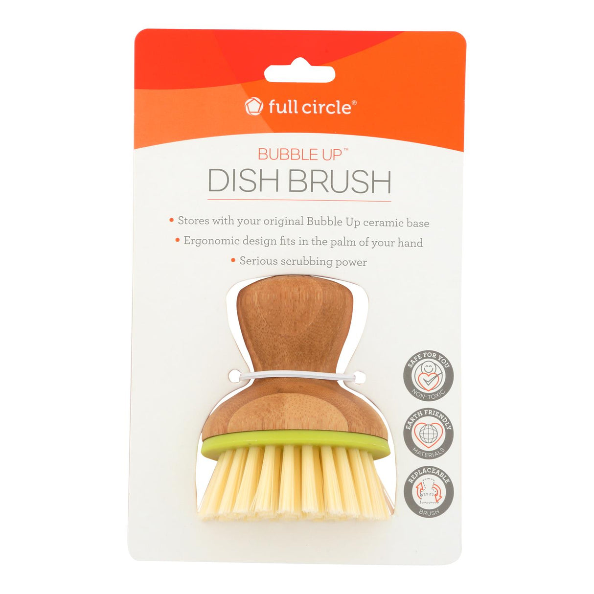 Full Circle Home Replacement Brush for Bubble Up Green (Pack of 6) - Cozy Farm
