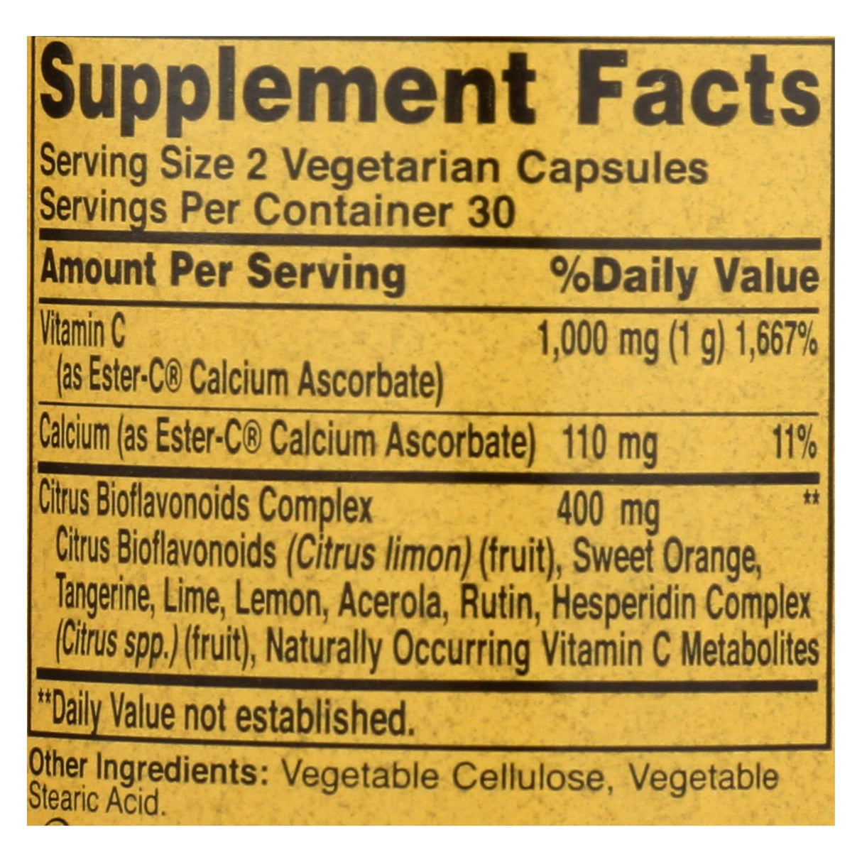Ester-C 500 mg with Citrus Bioflavonoids by American Health (Vegetarian Capsules) - Cozy Farm