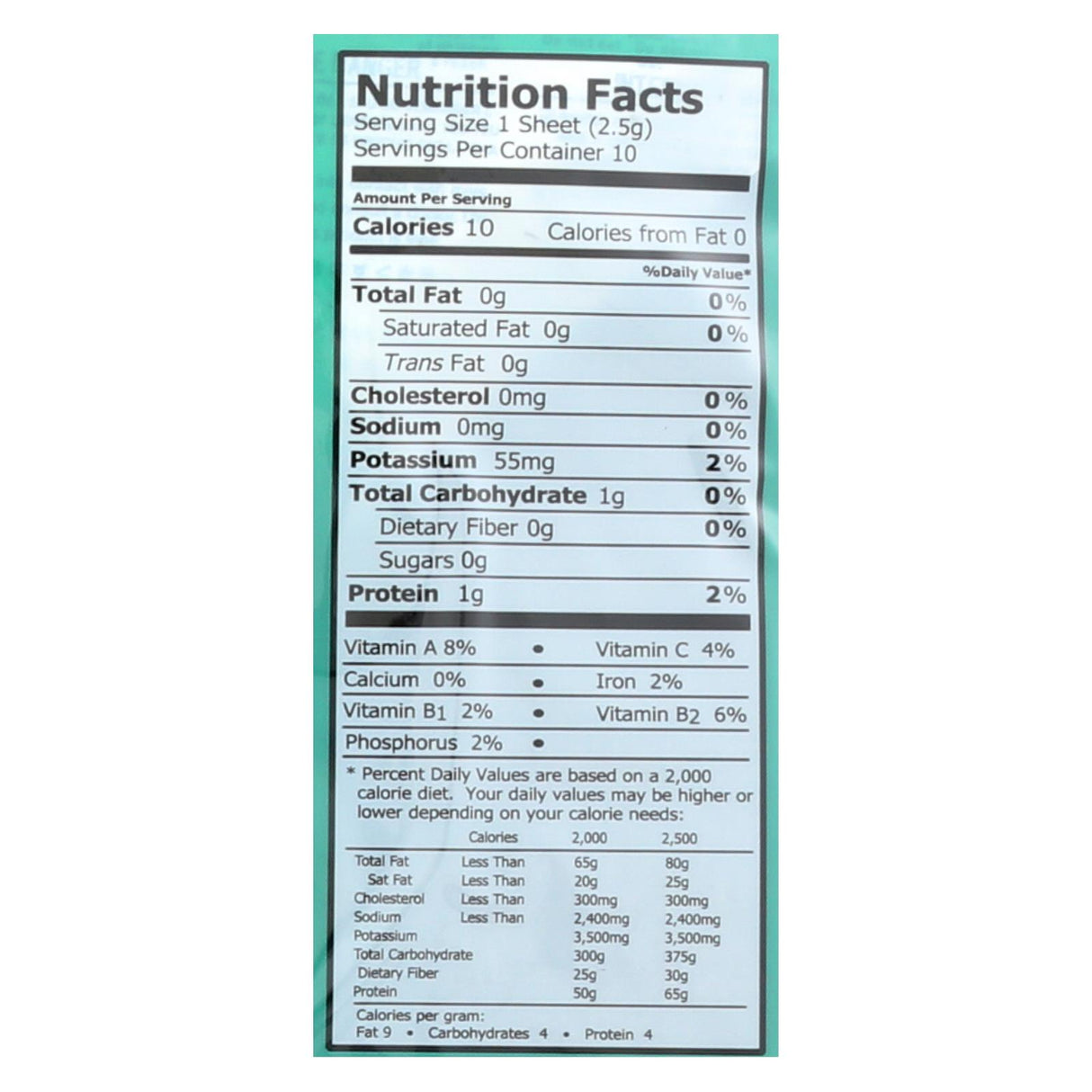 Emerald Cove Untoasted Hoshi Pacific Silver Grade Nori, 0.9 Oz (Pack of 6) - Cozy Farm