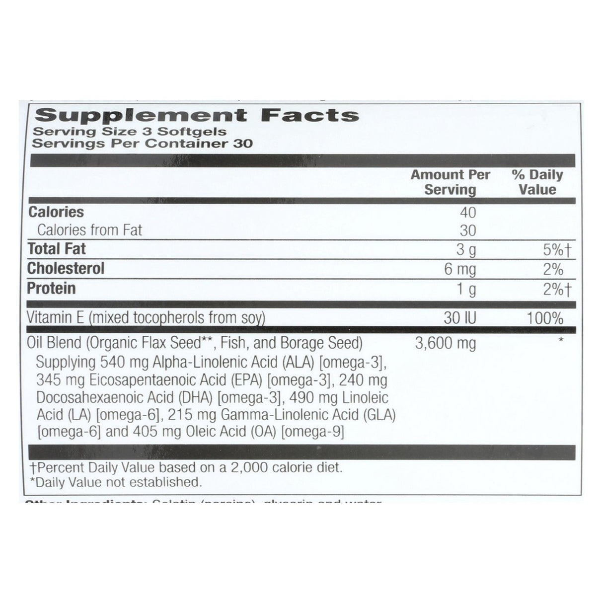 Nature's Life Total EFA Omega 3, 6, 9 1200mg (Pack of 90 Softgels) - Cozy Farm