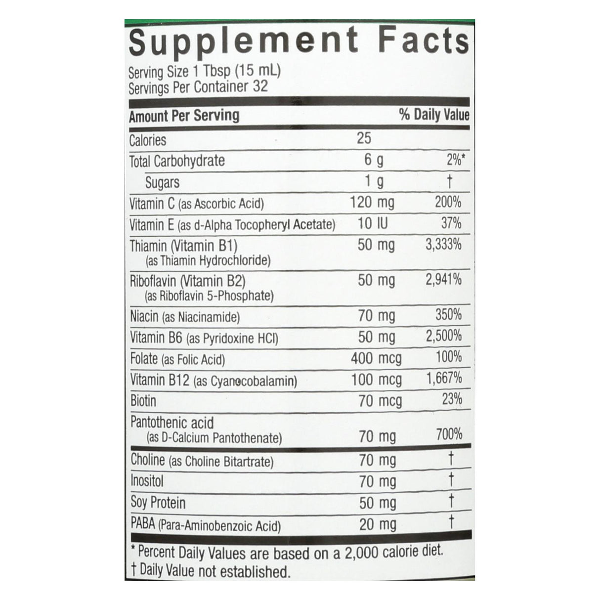 Nature's Answer Liquid Vitamin B-Complex, 16 Fl Oz - Cozy Farm