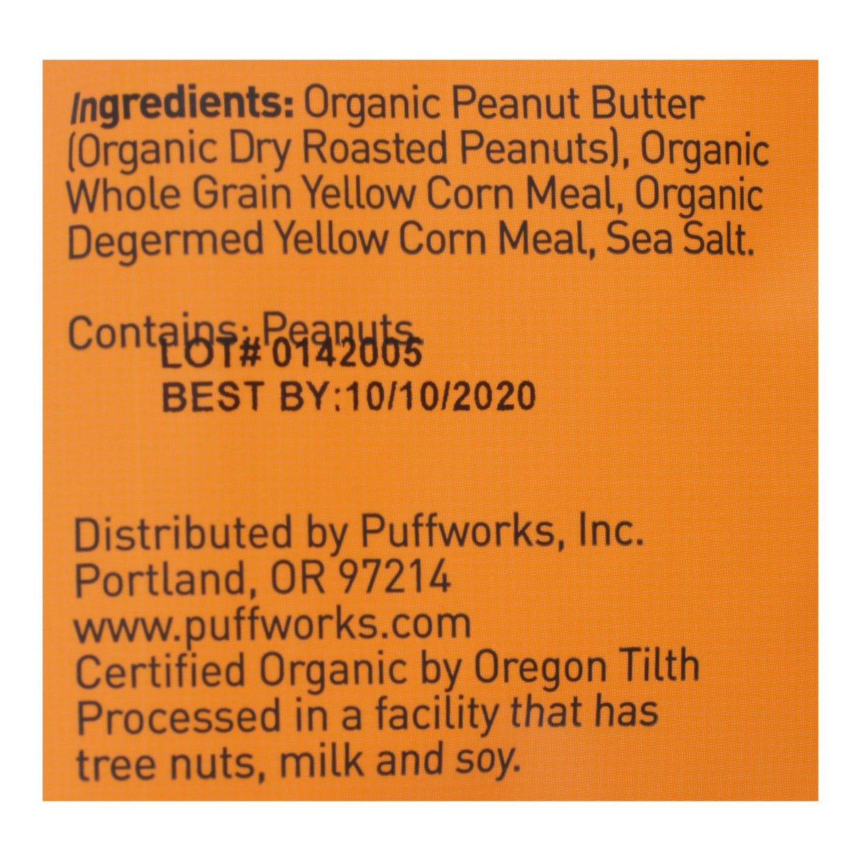 Puffworks Gluten-Free Original Peanut Butter (8-Pack, 3.5 oz) - Cozy Farm